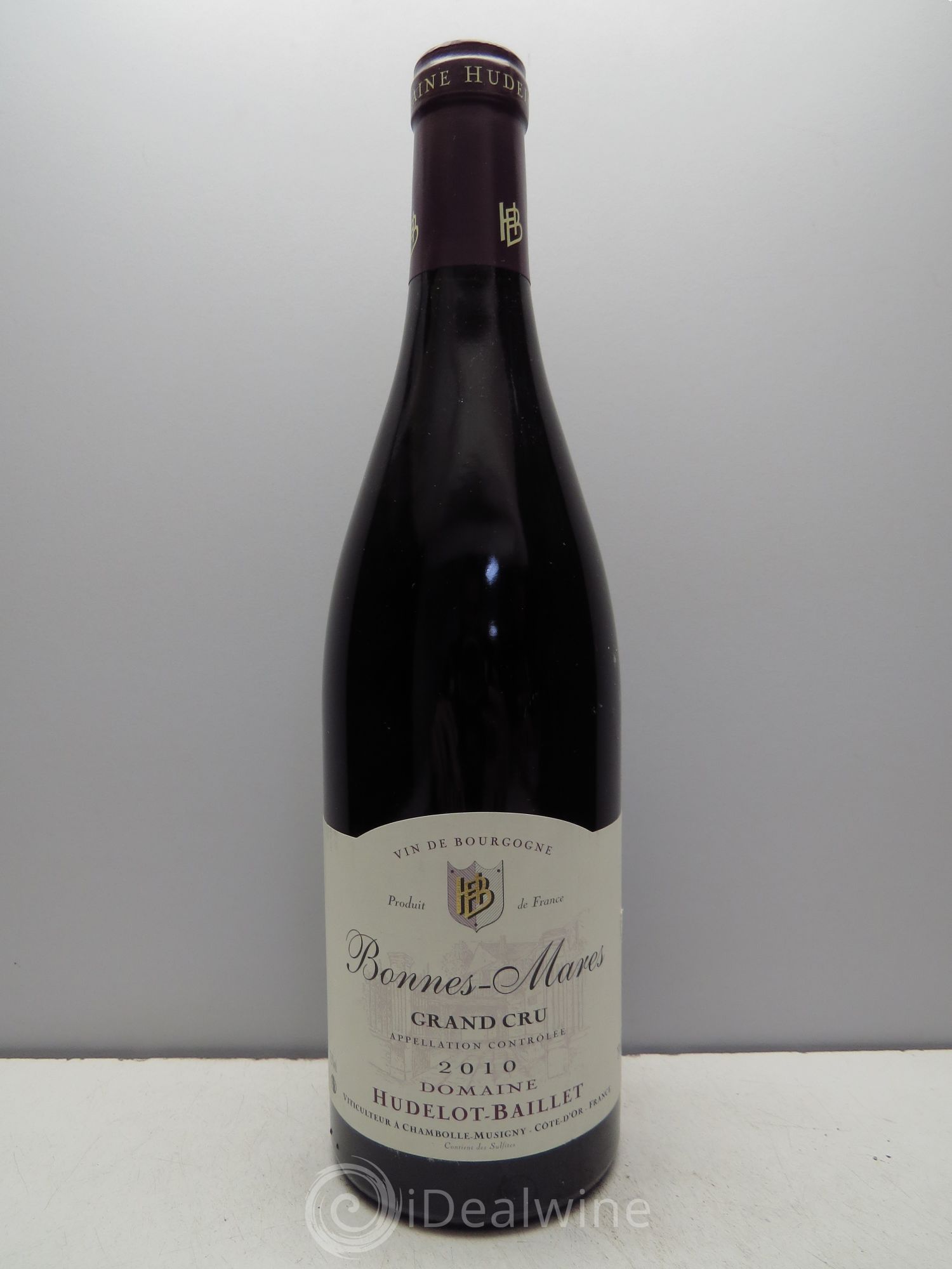 Bonnes-Mares Grand Cru Hudellot Baillet 2010 - Posten von 1 Flasche - 0