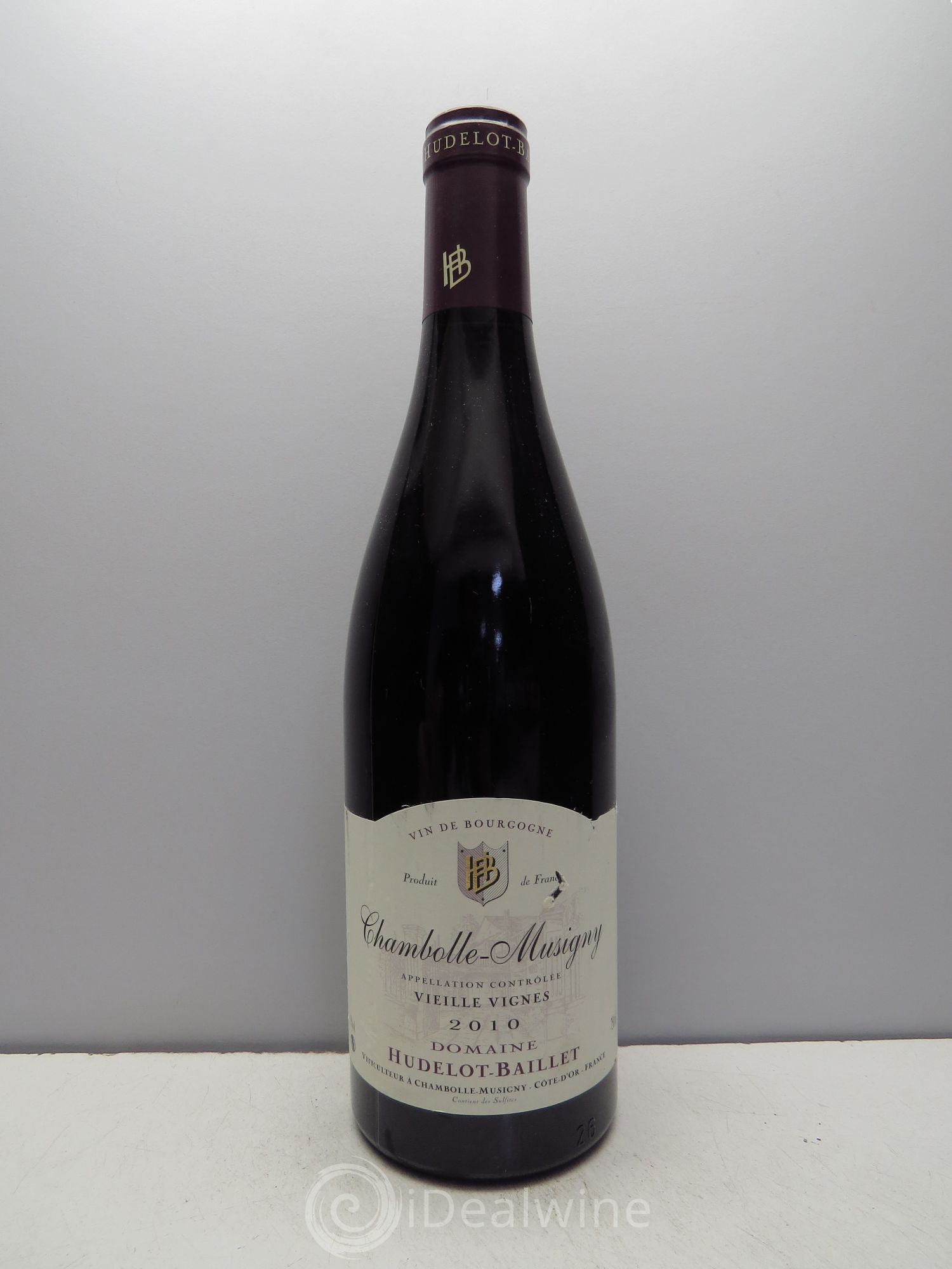 Chambolle-Musigny Hudellot Baillet Vieilles Vignes 2010 - Posten von 6 Flaschen - 0
