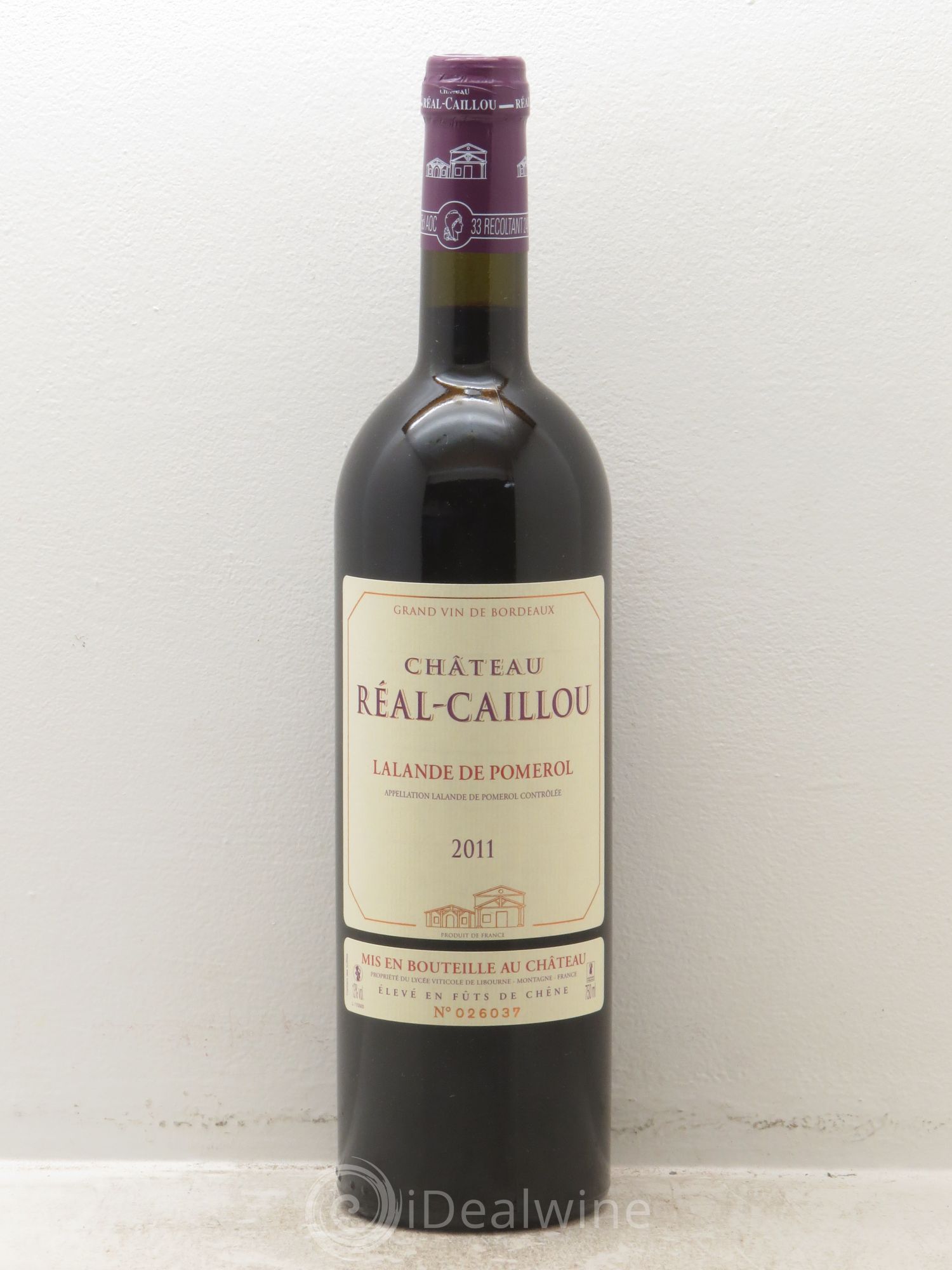 Bordeaux Château Réal Caillou -Lalande de Pomerol 2011 - Posten von 1 Flasche - 0