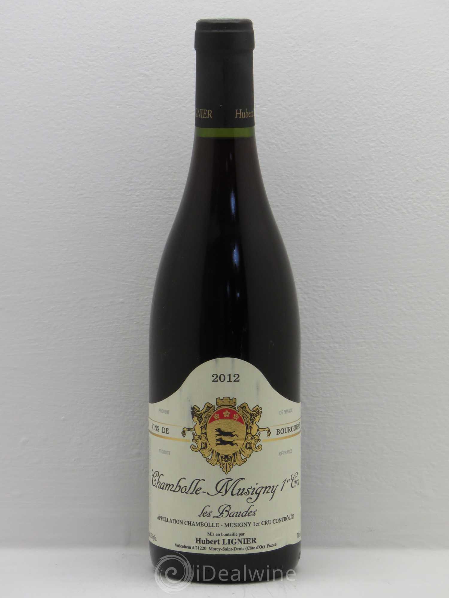 Chambolle-Musigny 1er Cru Les Baudes Hubert Lignier (Domaine) 2012 - Lot de 1 bouteille - 0