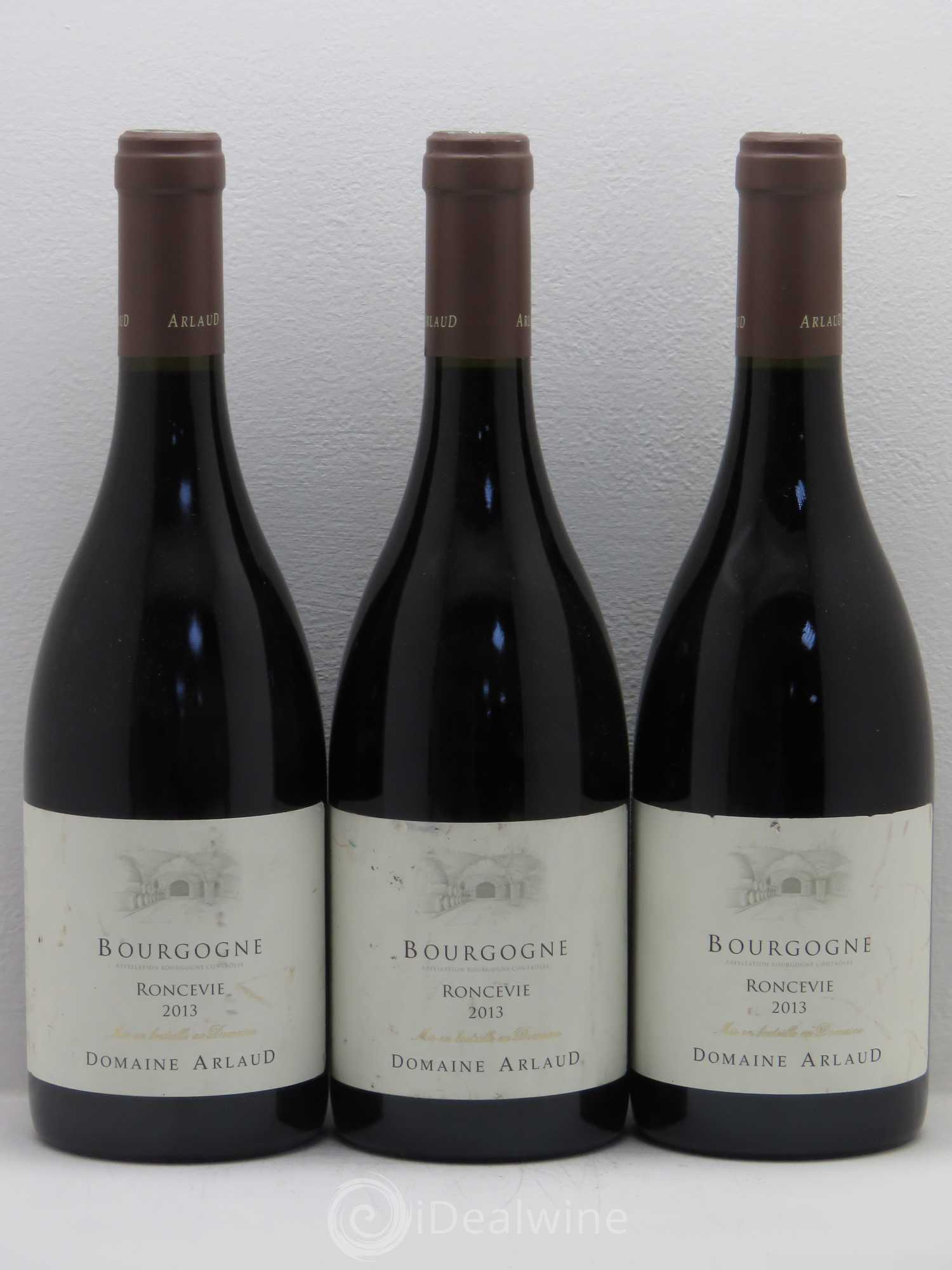Bourgogne Roncevie Arlaud 2013 - Lot de 3 bouteilles - 0