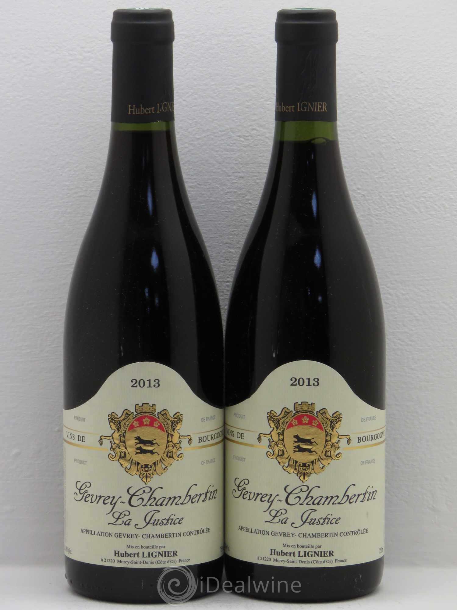Gevrey-Chambertin La Justice - Hubert Lignier 2013 - Posten von 2 Flaschen - 0