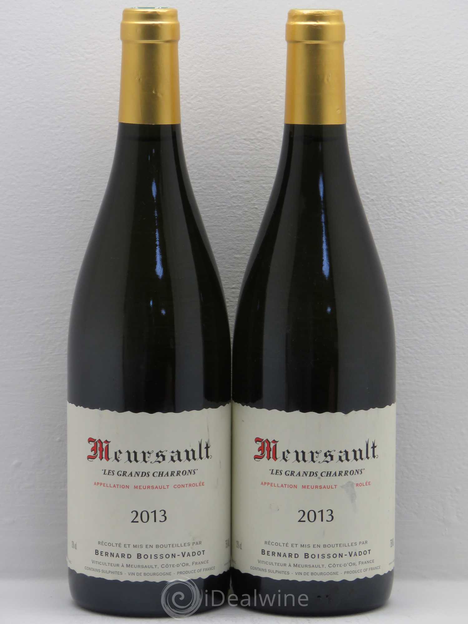 Meursault Les Grands Charrons - Boisson Vadot 2013 - Posten von 2 Flaschen - 0