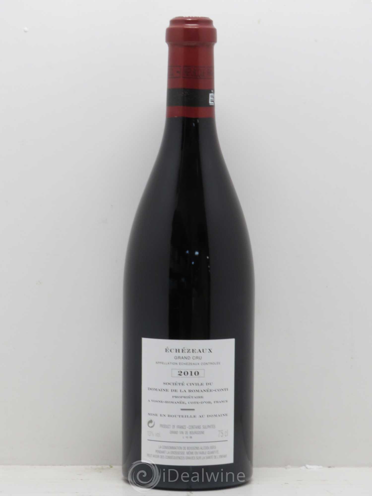 Echezeaux Grand Cru Domaine de la Romanée-Conti 2010 - Lot de 1 bouteille - 1