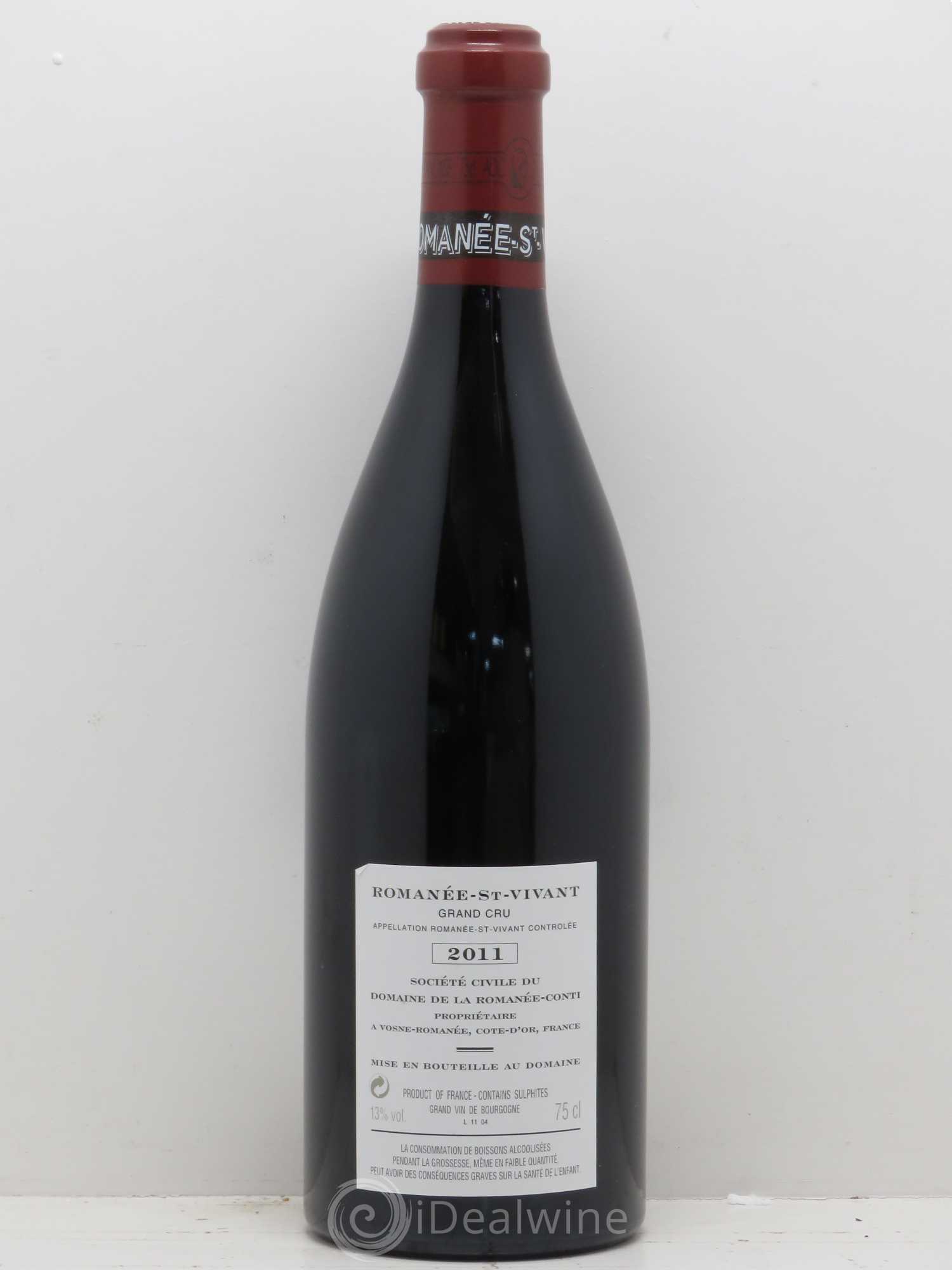 Romanée-Saint-Vivant Grand Cru Domaine de la Romanée-Conti 2011 - Lot de 1 bouteille - 1