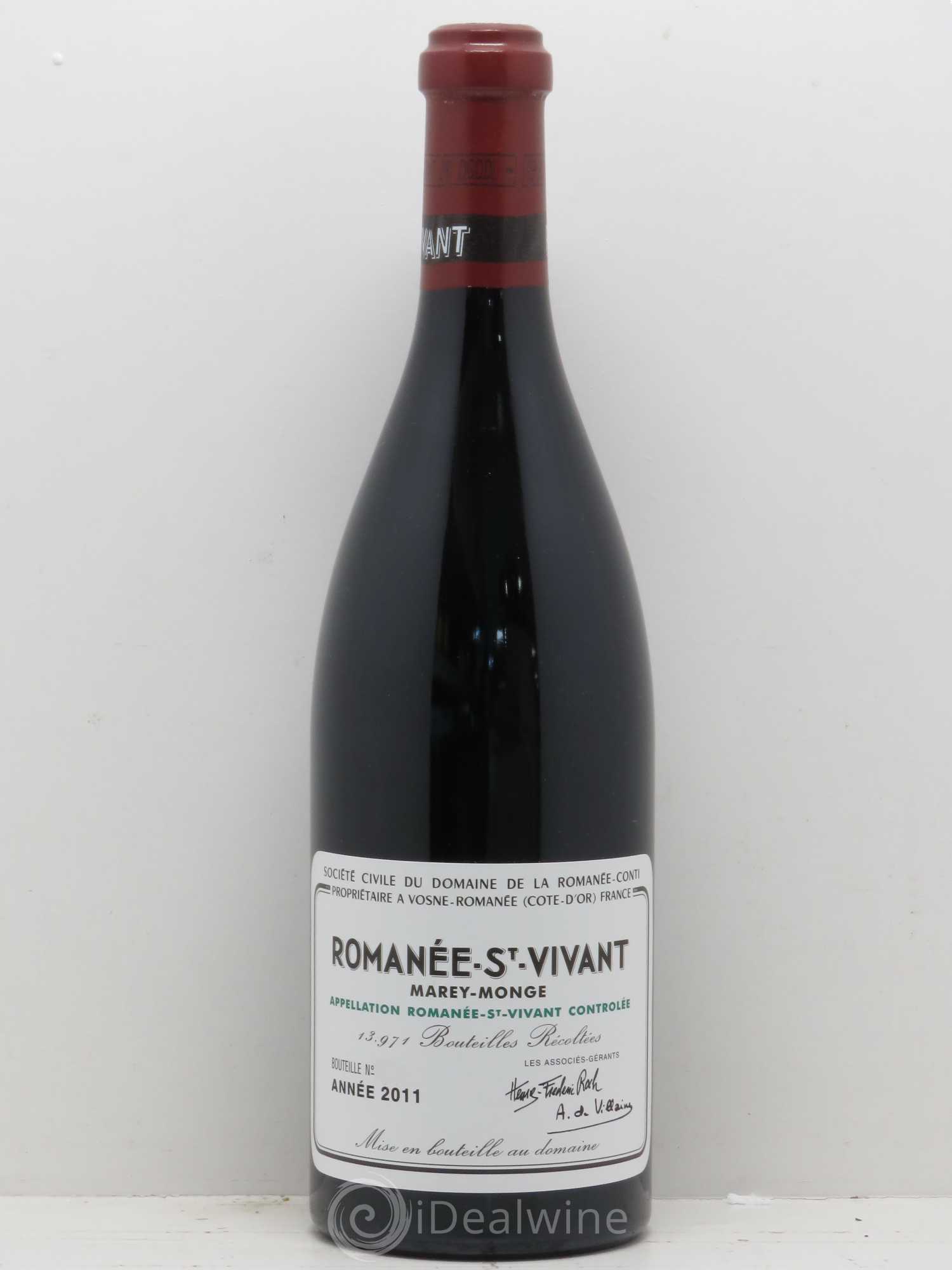 Romanée-Saint-Vivant Grand Cru Domaine de la Romanée-Conti 2011 - Lot de 1 bouteille - 0
