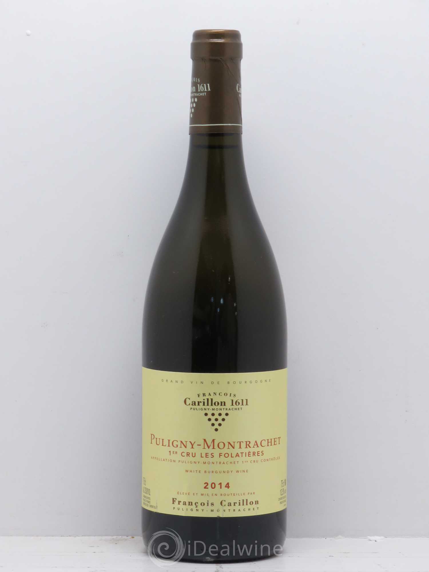 Puligny-Montrachet 1er Cru Les Folatières François Carillon 2014 - Posten von 1 Flasche - 0