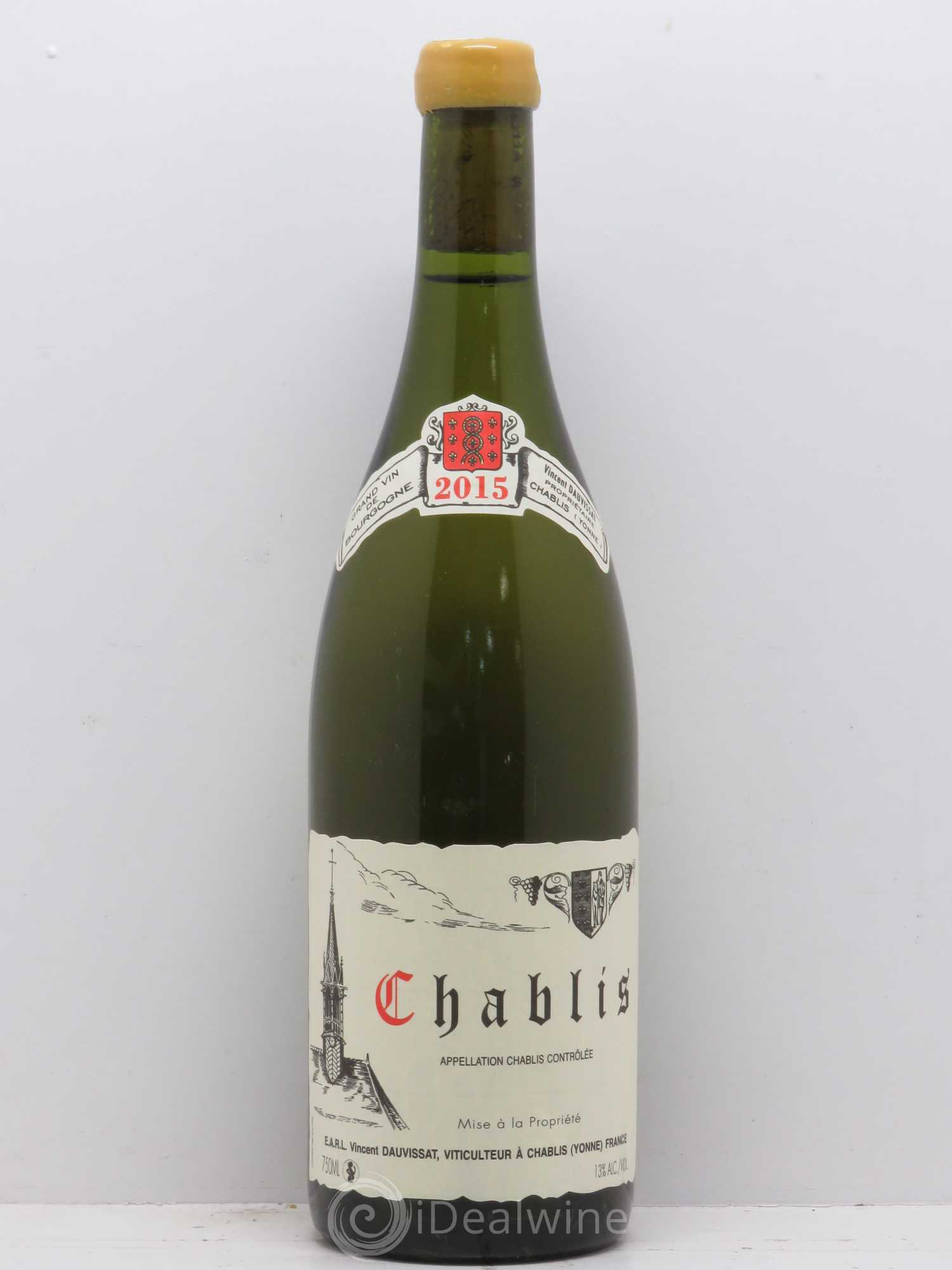 Chablis Vincent Dauvissat (Domaine) 2015 - Lot de 1 bouteille - 0