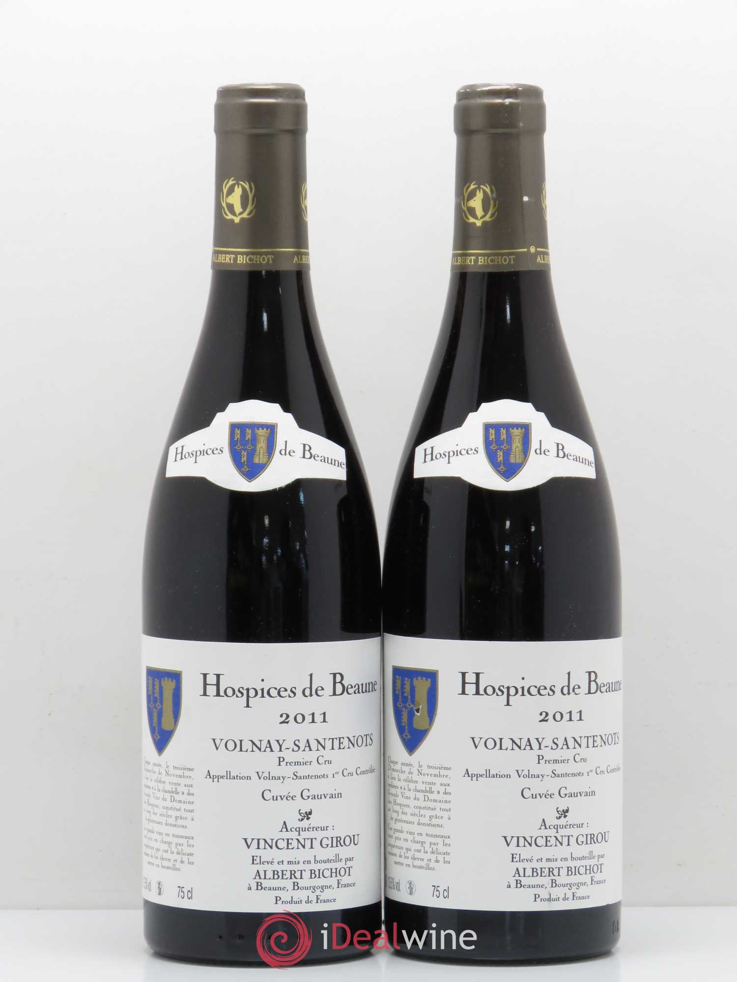 Volnay 1er Cru Cuvee Gauvin Hospices de Beaune Volnay-Santenots (sans prix de réserve) 2011 - Posten von 2 Flaschen - 0