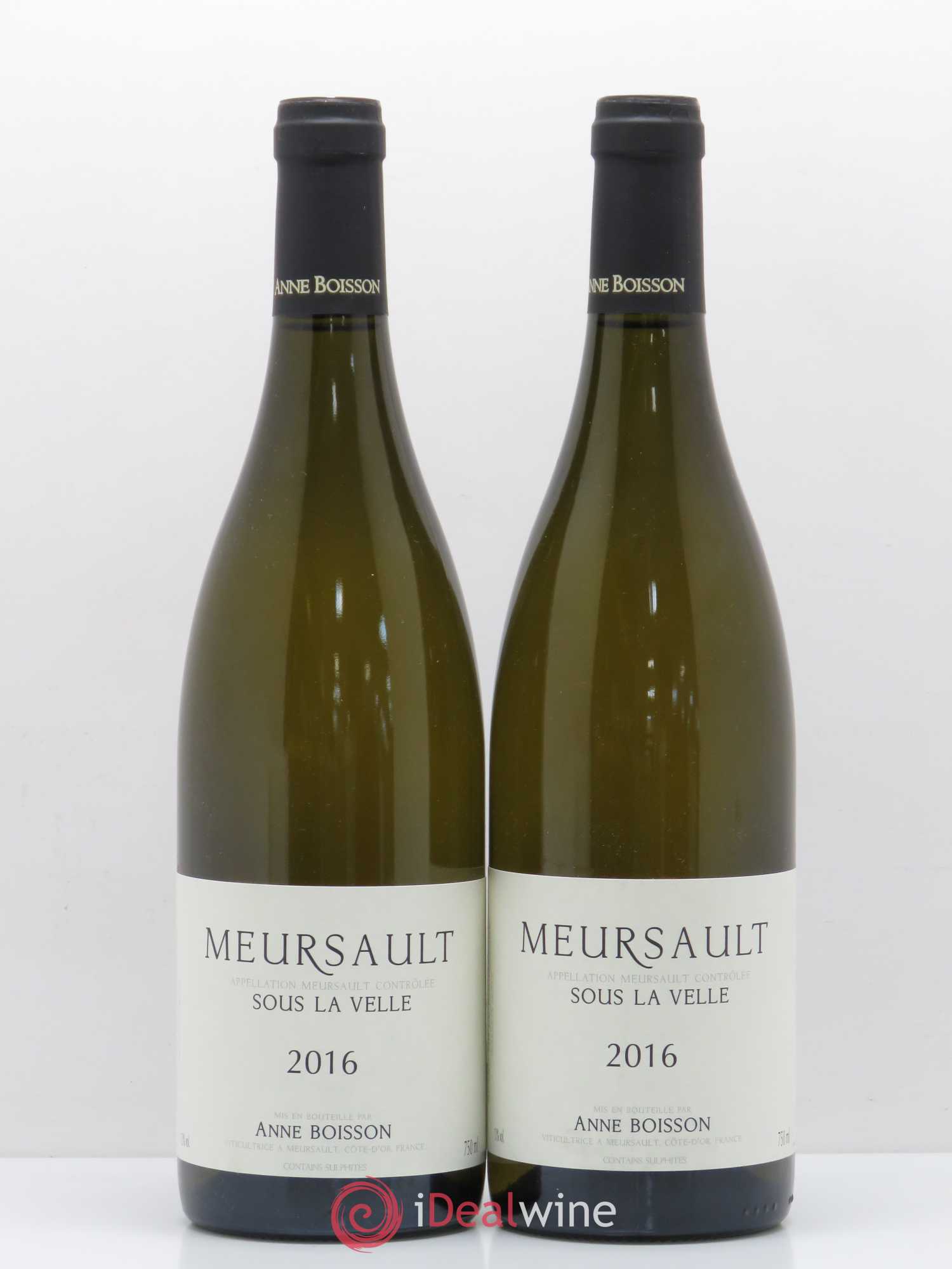 Meursault Sous la Velle Anne Boisson 2016 - Lot de 2 bouteilles - 0