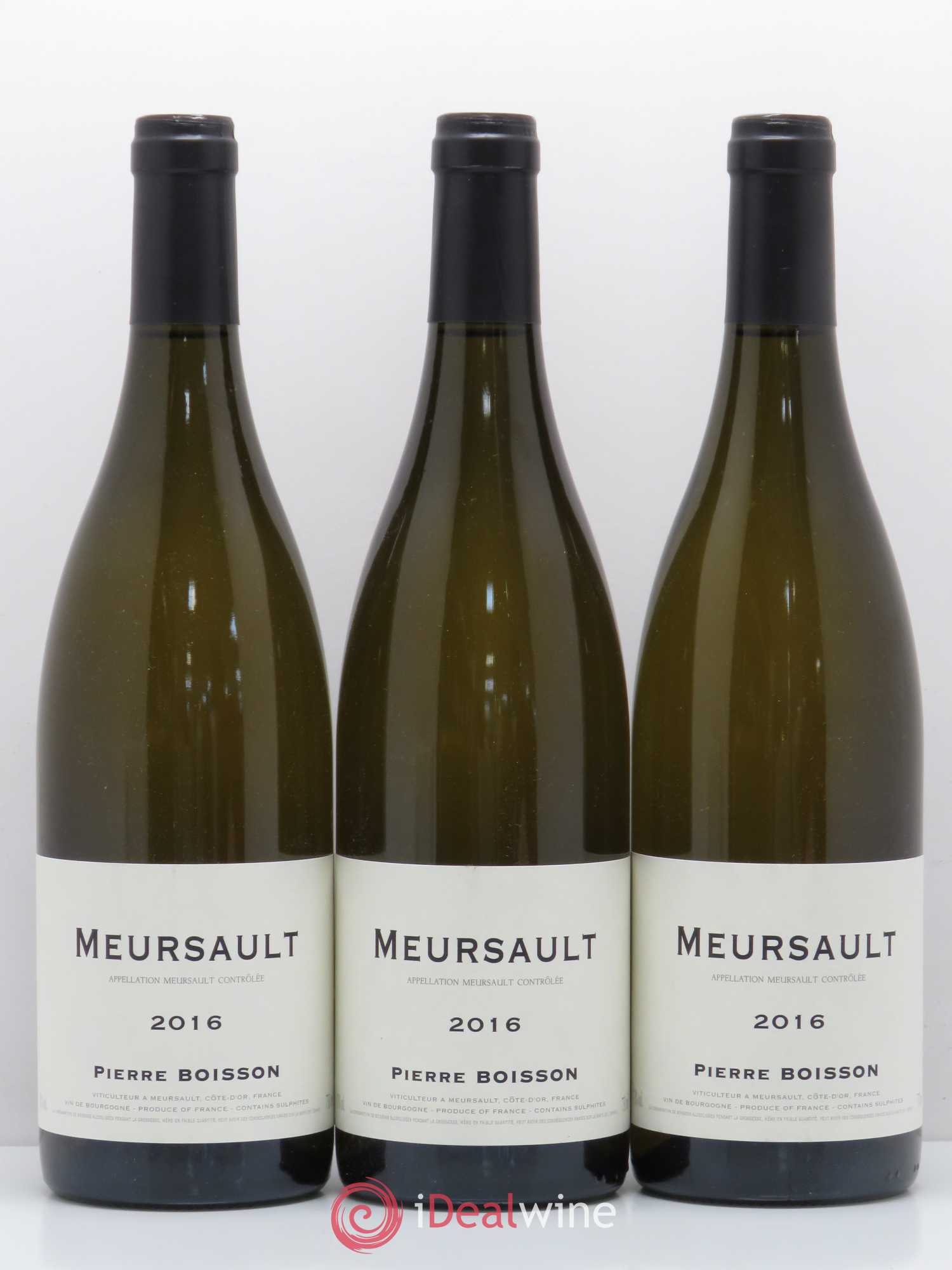 Meursault Pierre Boisson (Domaine) 2016 - Lot de 3 bouteilles - 0