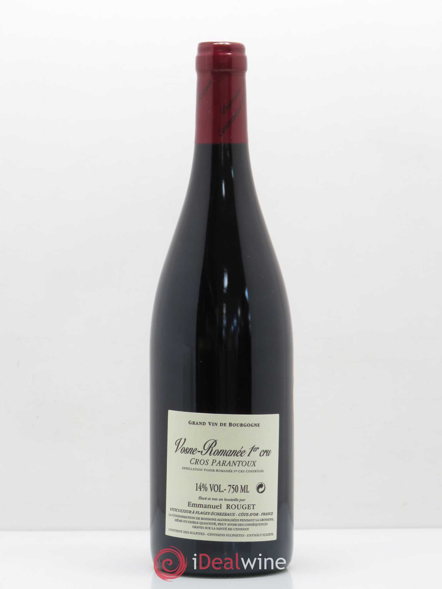 Vosne-Romanée 1er Cru Cros Parantoux Emmanuel Rouget 2016 - Lot de 1 bouteille - 1