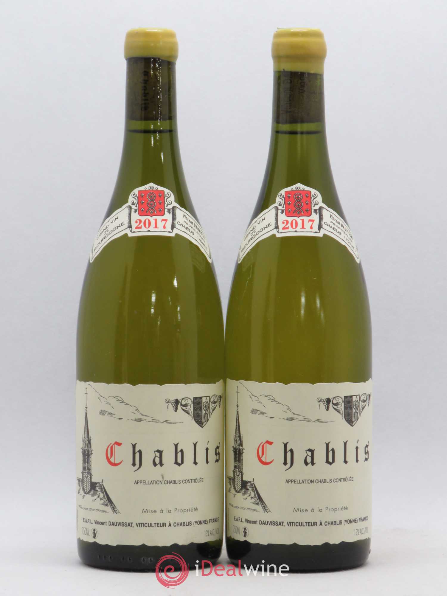 Chablis Vincent Dauvissat (Domaine) 2017 - Lot de 2 bouteilles - 0