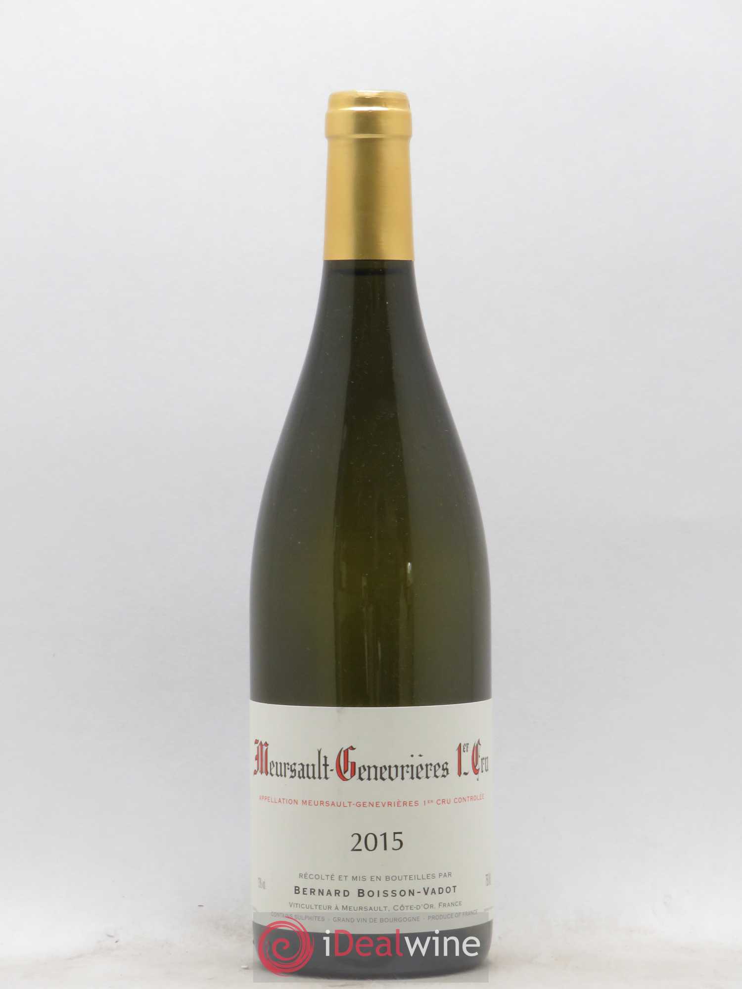 Meursault 1er Cru Genevrières Boisson-Vadot (Domaine) 2015 - Lot de 1 bouteille - 0