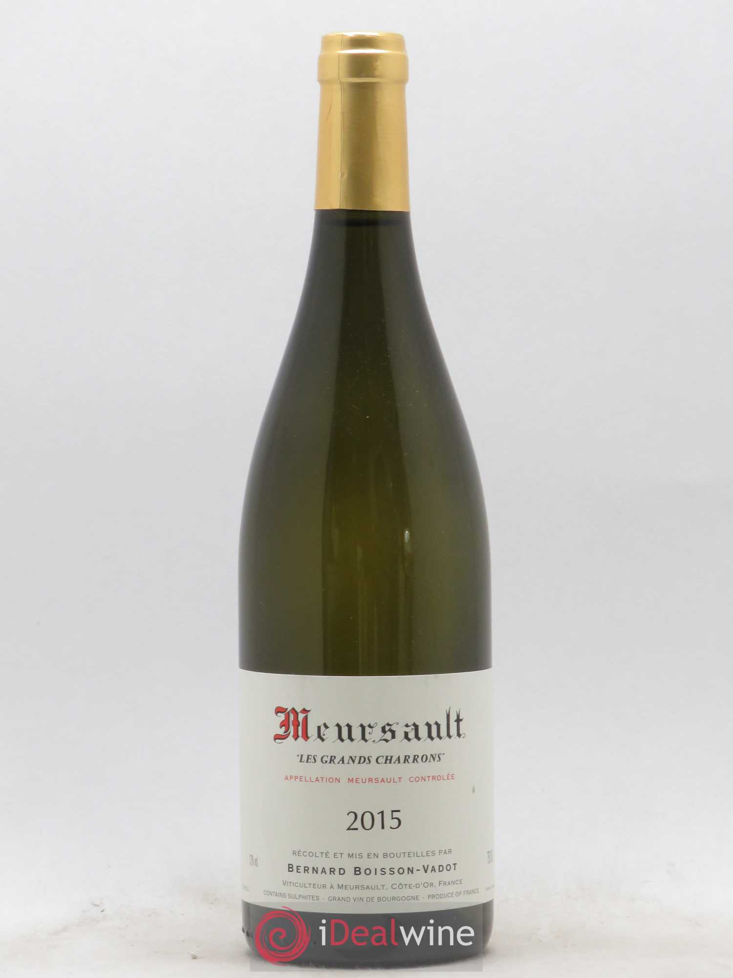 Meursault Les Grands Charrons Boisson-Vadot (Domaine) 2015 - Lot de 1 bouteille - 0