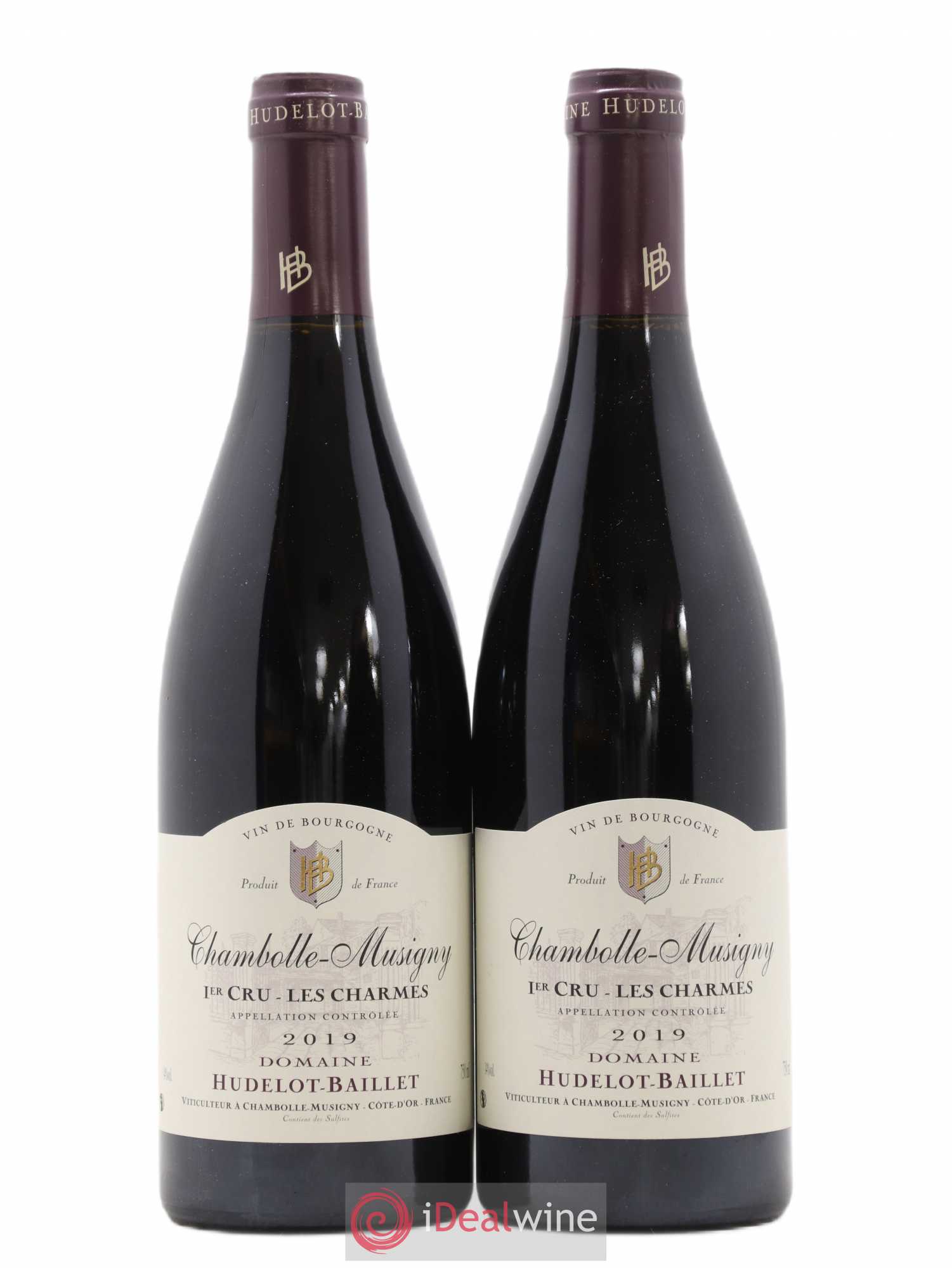 Chambolle-Musigny 1er Cru Charmes Hudelot Baillet 2019 - Posten von 2 Flaschen - 0
