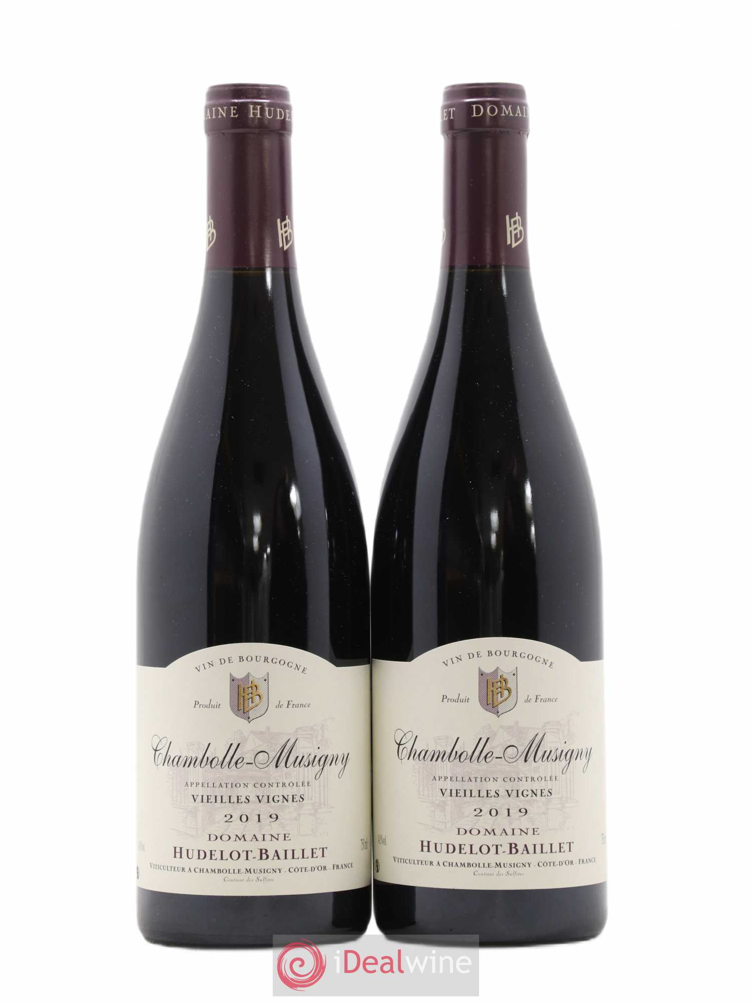 Chambolle-Musigny Vieilles Vignes Hudelot Baillet 2019 - Posten von 2 Flaschen - 0