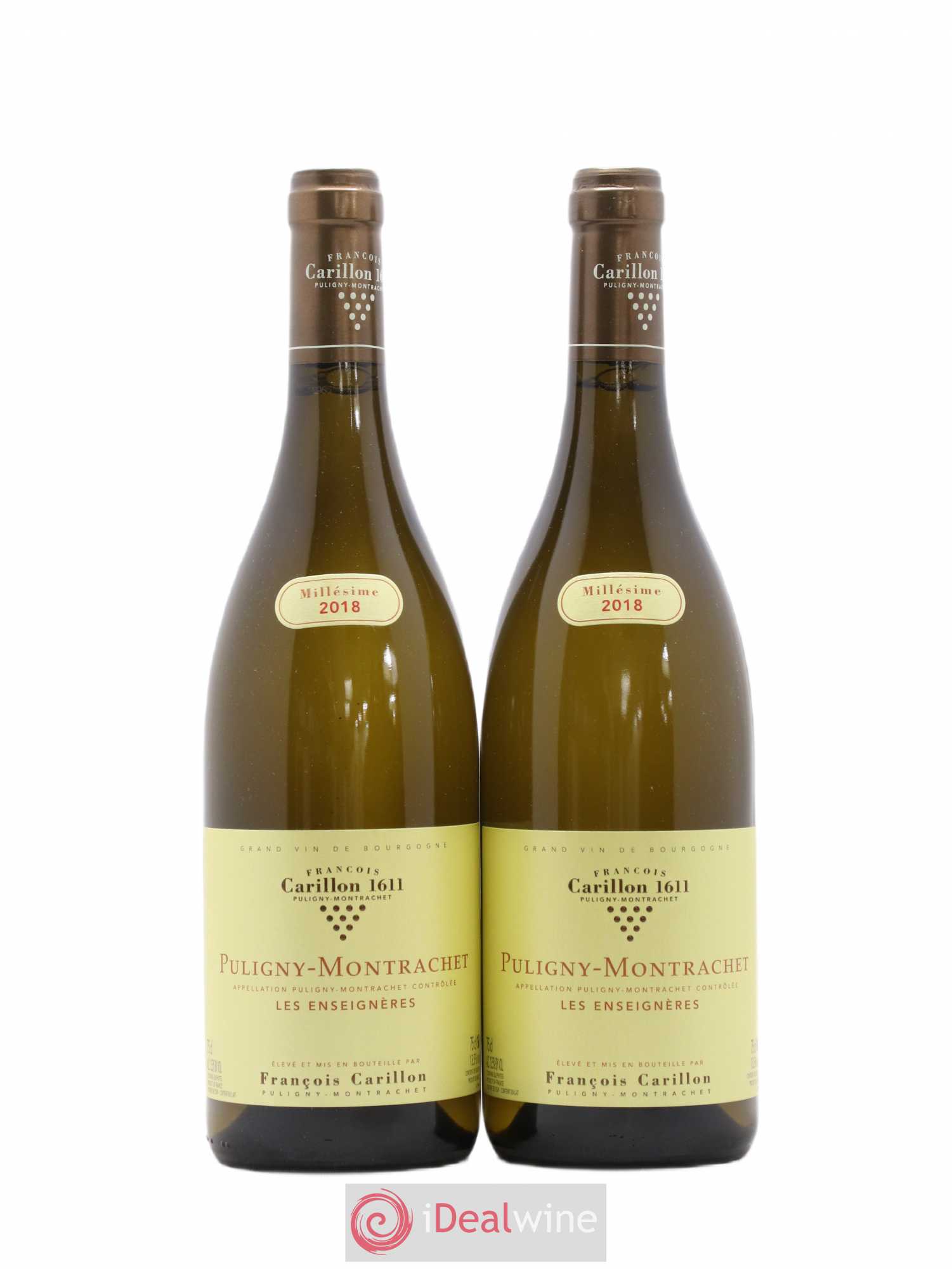 Puligny-Montrachet Les Enseignères François Carillon 2018 - Lot de 2 bouteilles - 0