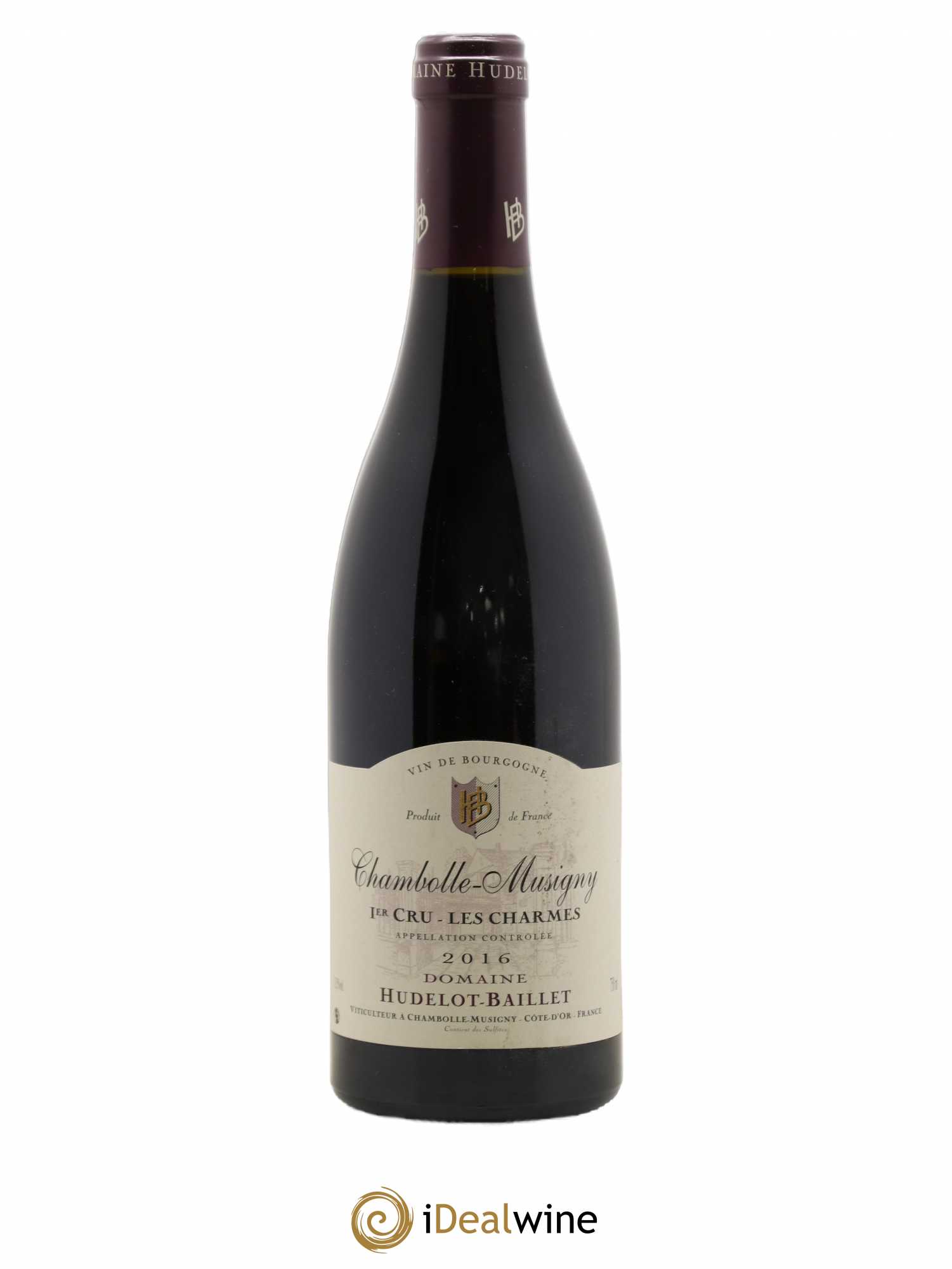 Chambolle-Musigny 1er Cru Les Charmes Hudelot-Baillet 2016 - Lot de 1 bouteille - 0