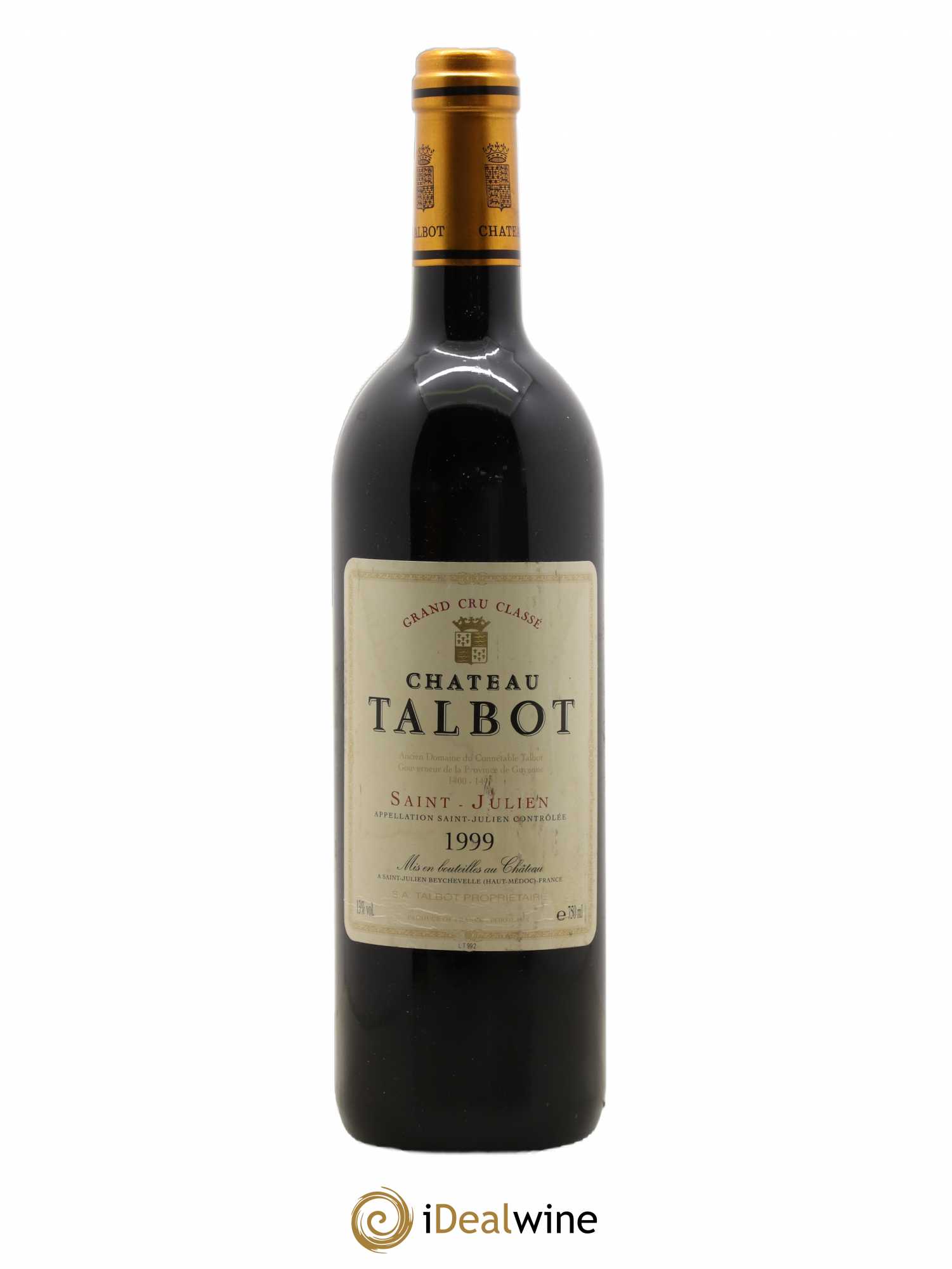 Château Talbot 4ème Grand Cru Classé 1999 - Lot de 1 bouteille - 0