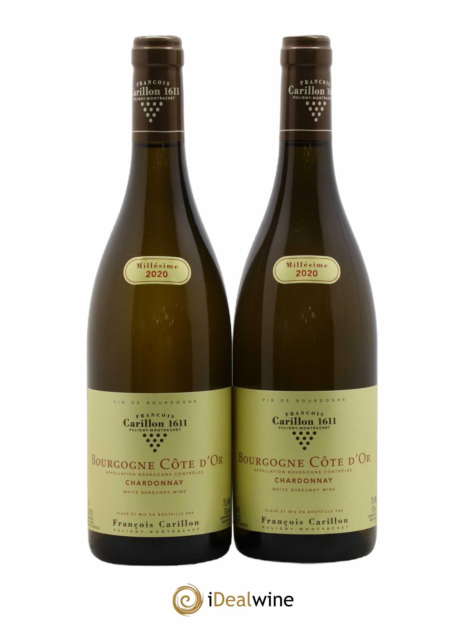 Bourgogne François Carillon 2020 - Lotto di 2 bottiglie - 0