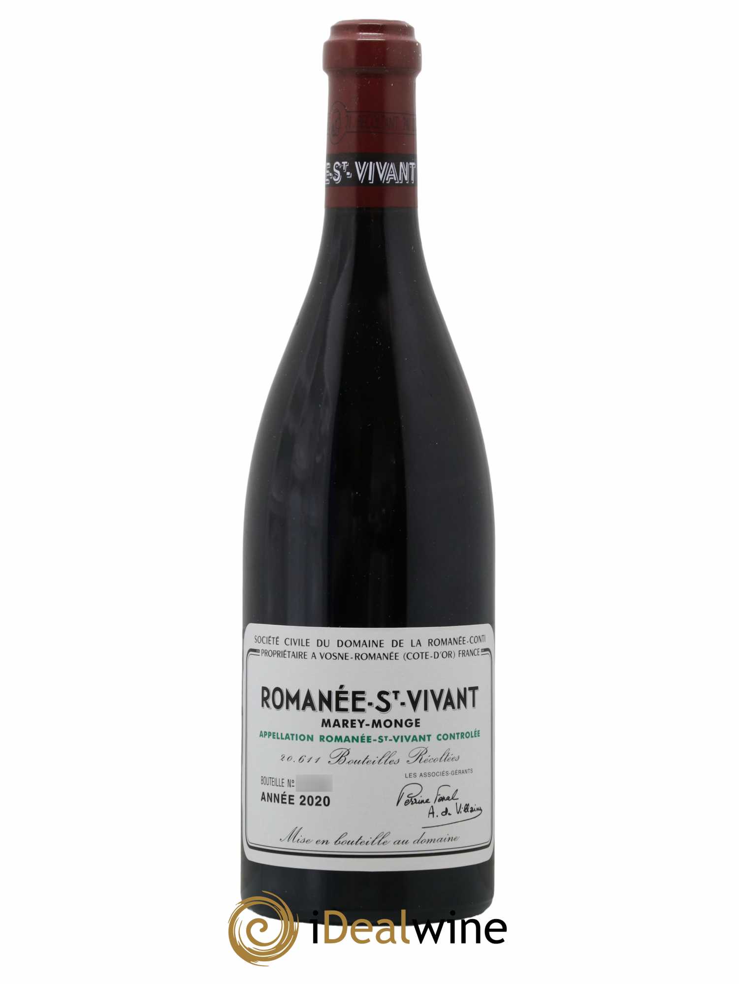Romanée-Saint-Vivant Grand Cru Domaine de la Romanée-Conti 2020 - Lot de 1 bouteille - 0
