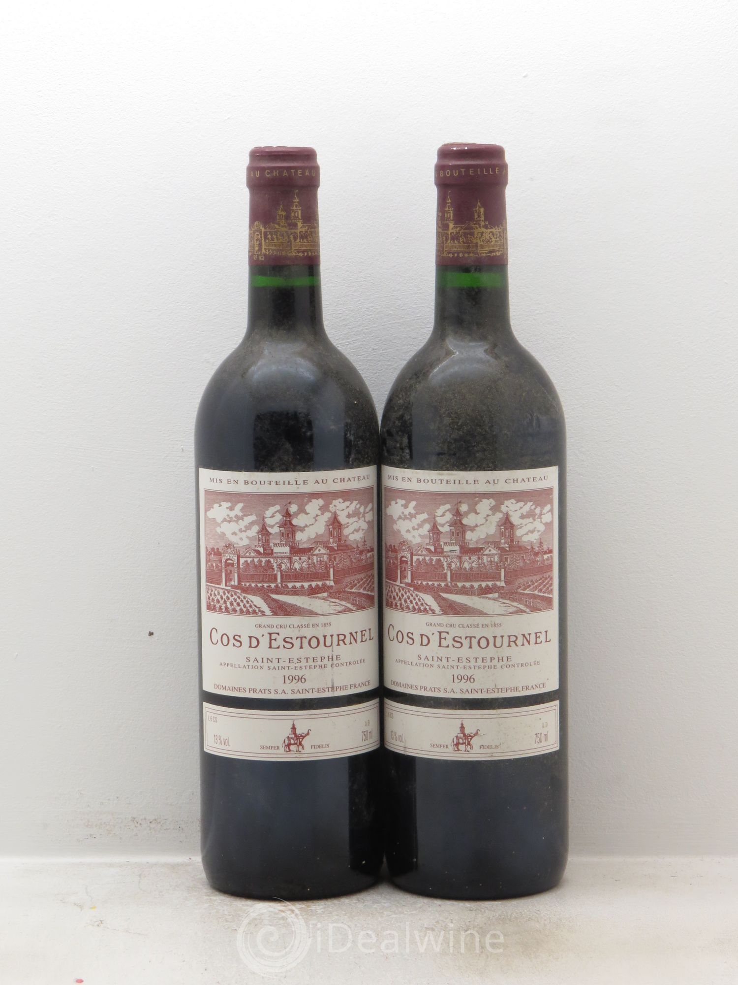 Cos d'Estournel 2ème Grand Cru Classé 1996 - Lot de 2 bouteilles - 0
