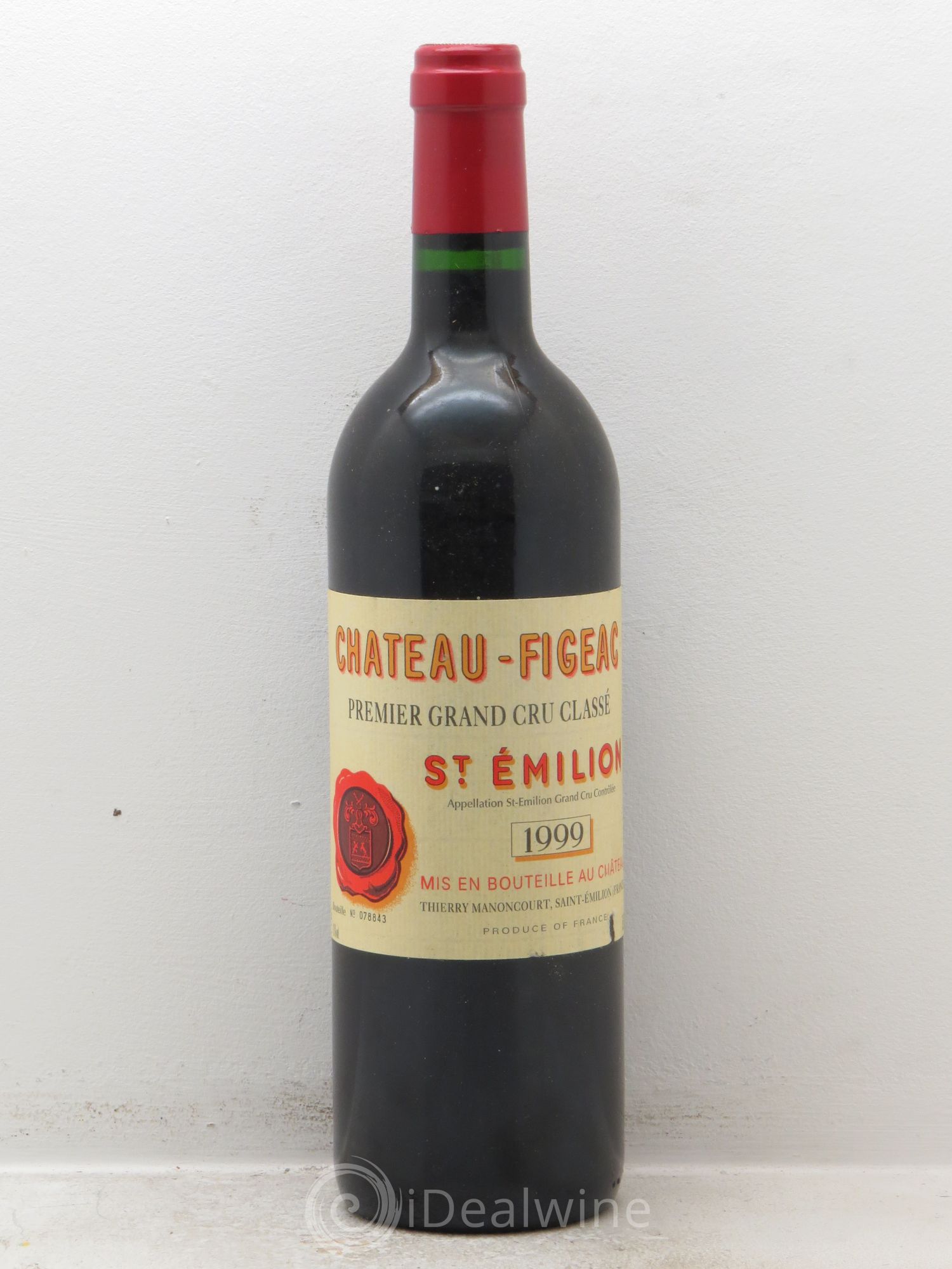 Château Figeac 1er Grand Cru Classé A 1999 - Lot de 6 bouteilles - 0