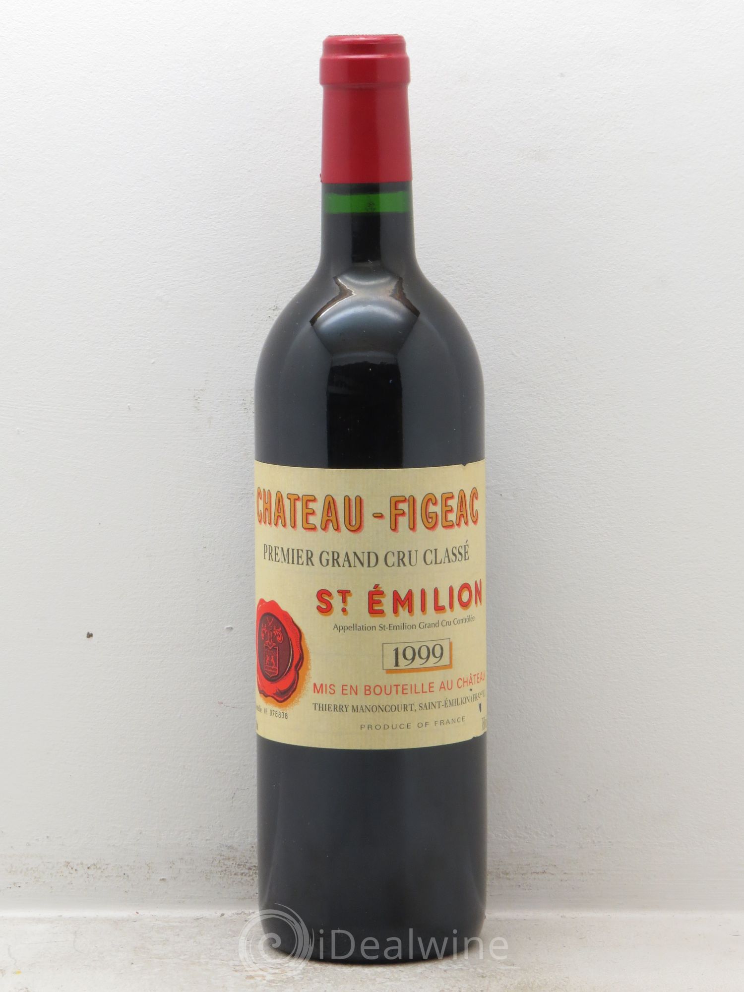 Château Figeac 1er Grand Cru Classé A 1999 - Lot de 1 bouteille - 0