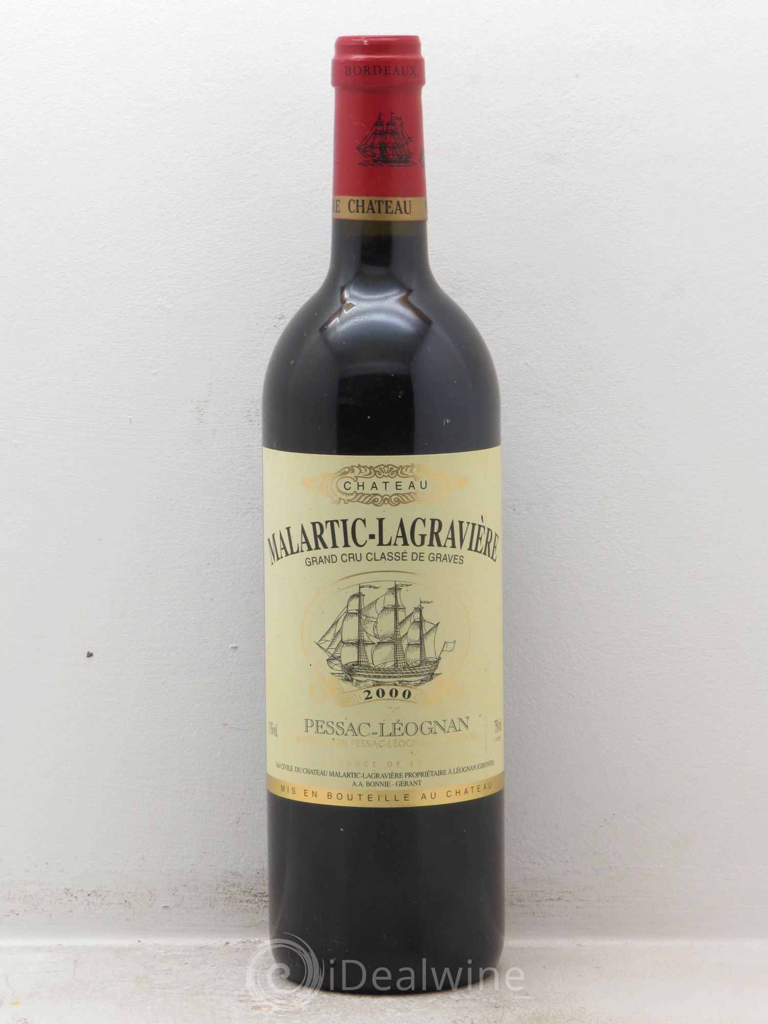 Château Malartic-Lagravière Cru Classé de Graves 2000 - Lot de 12 bouteilles - 0