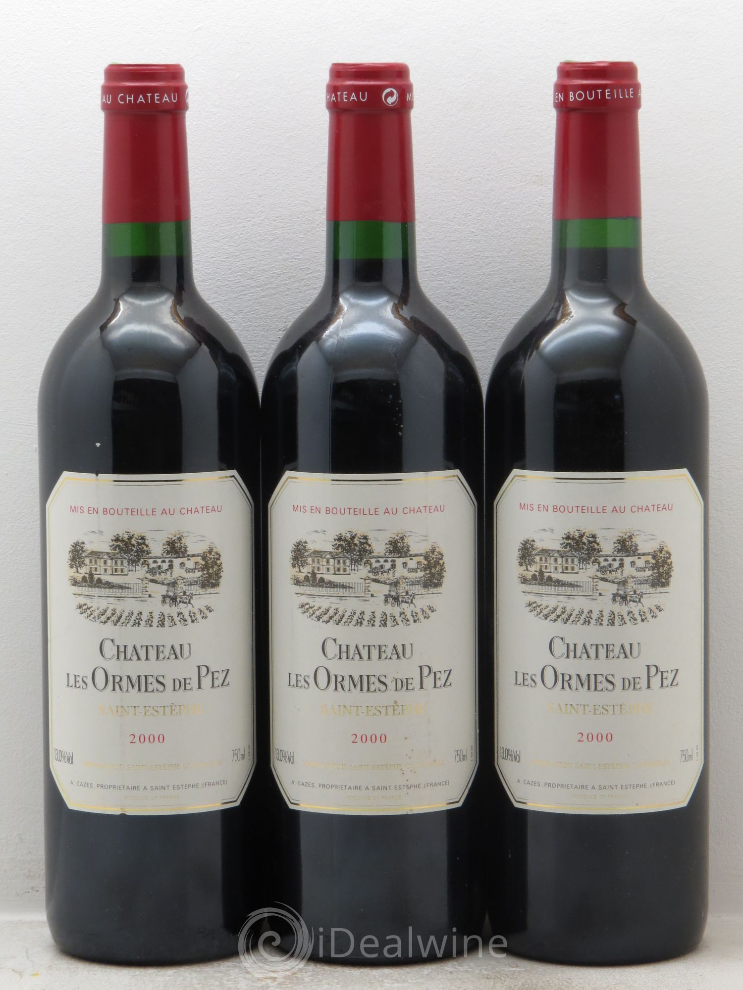 Château les Ormes de Pez 2000 - Lot de 3 bouteilles - 0