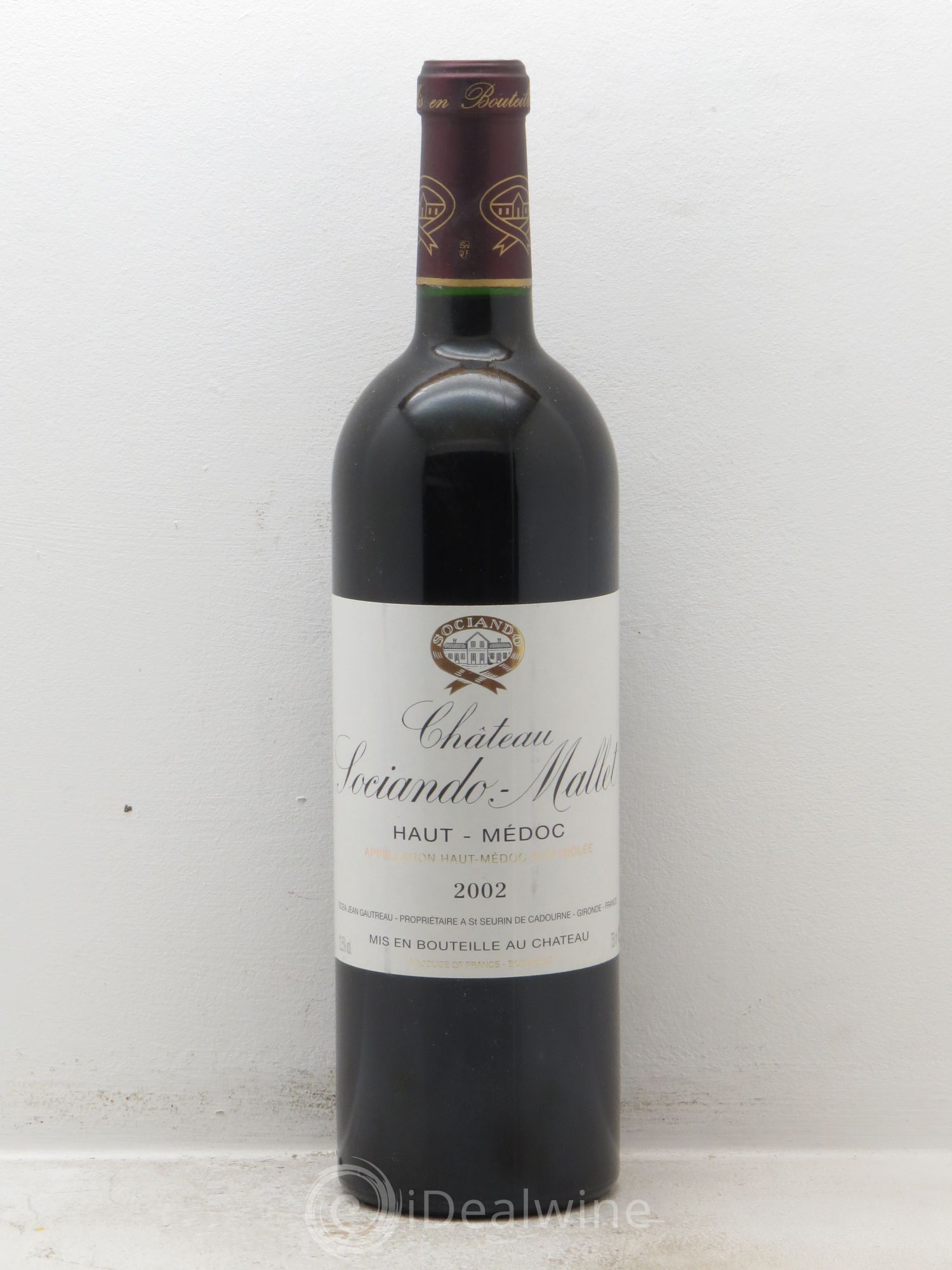 Château Sociando Mallet 2002 - Lot de 6 bouteilles - 0
