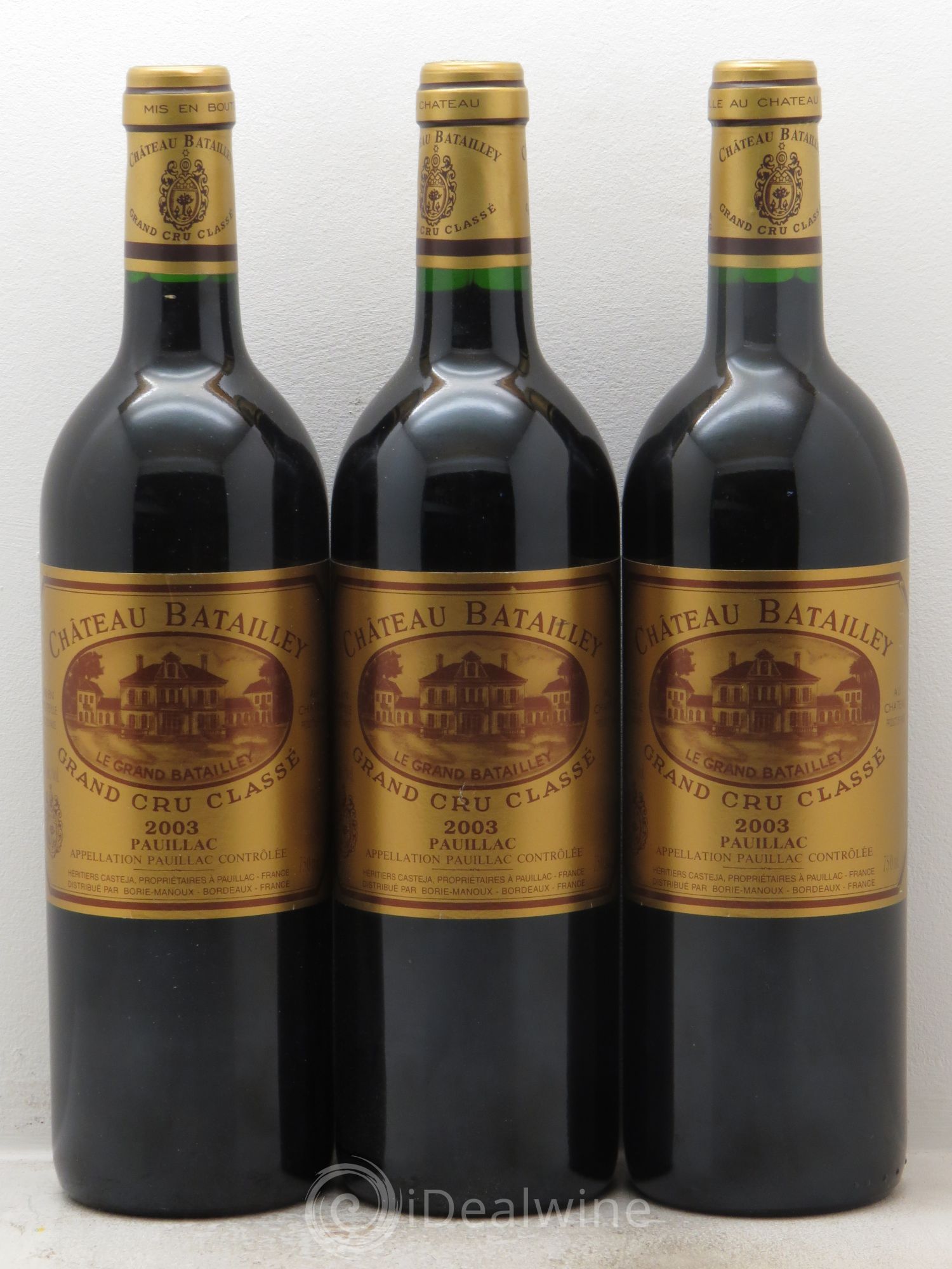 Château Batailley 5ème Grand Cru Classé 2003 - Lot de 3 bouteilles - 0