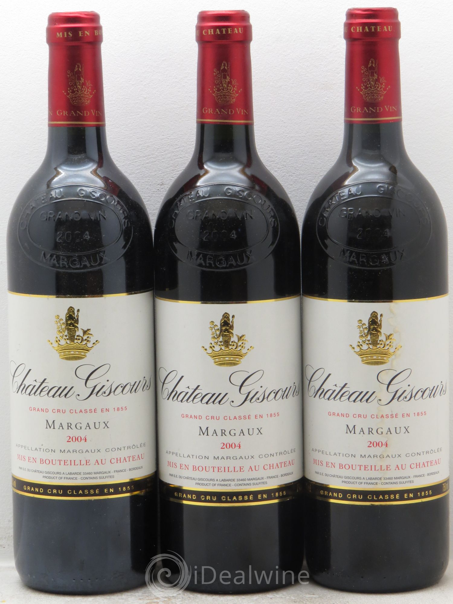 Château Giscours 3ème Grand Cru Classé 2004 - Lot de 3 bouteilles - 0