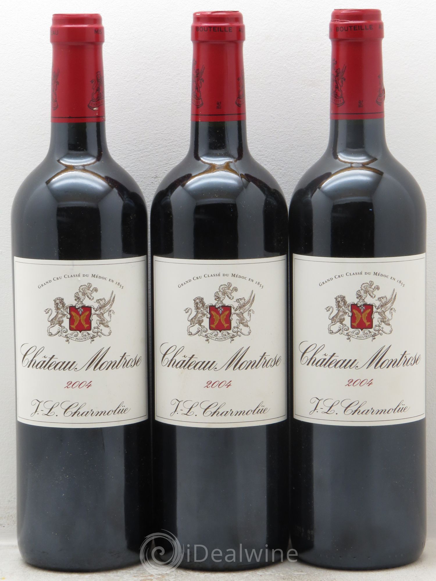 Château Montrose 2ème Grand Cru Classé 2004 - Lot de 3 bouteilles - 0