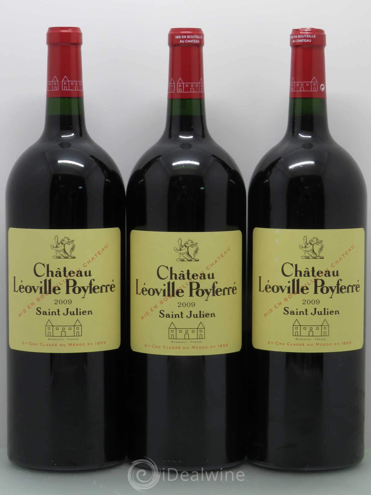 Château Léoville Poyferré 2ème Grand Cru Classé 2009 - Lot de 3 magnums - 0