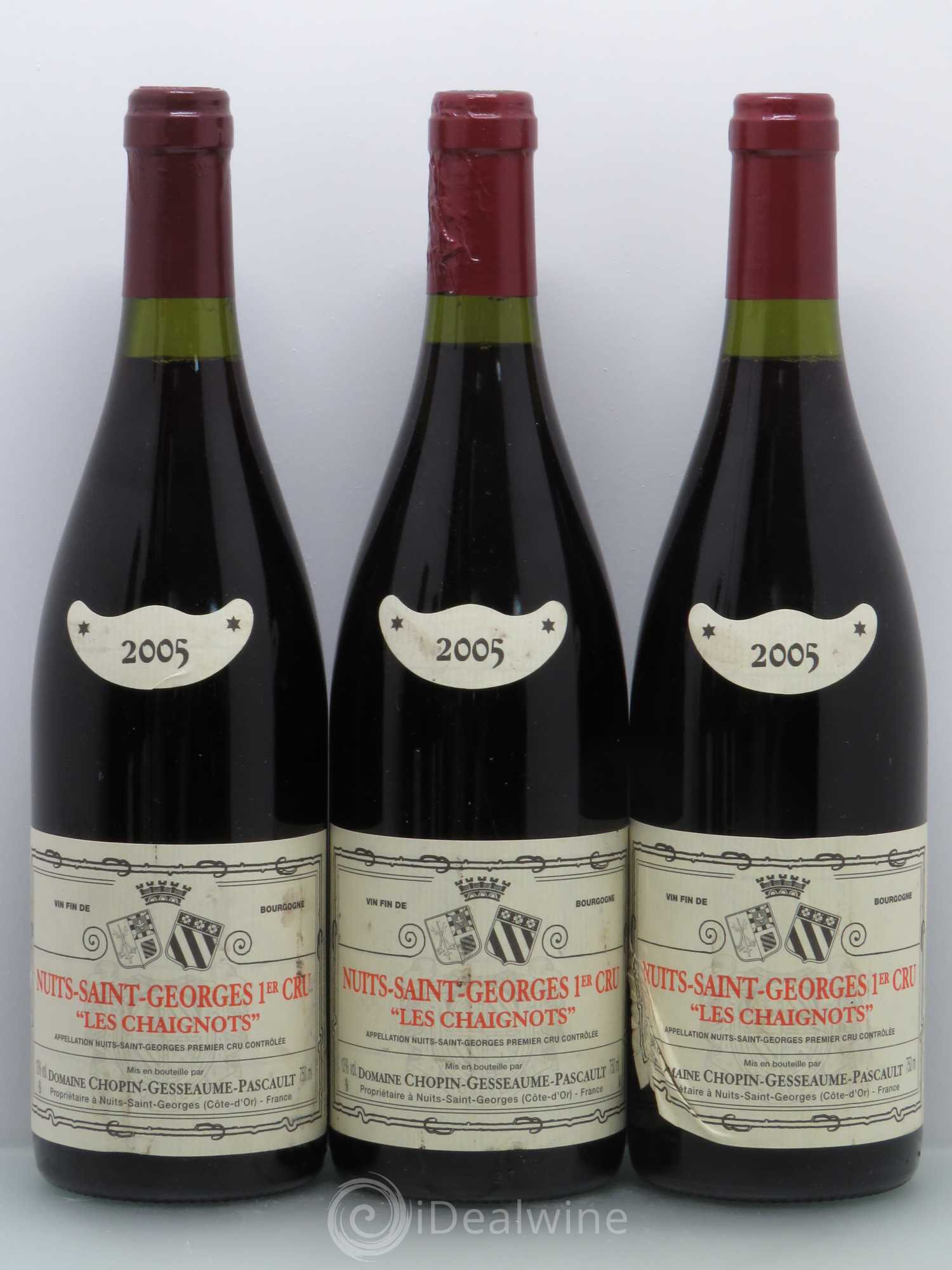 Nuits-Saint-Georges 1er Cru Les Chaignots Chopin Gesseaume 2005 - Posten von 6 Flaschen - 1