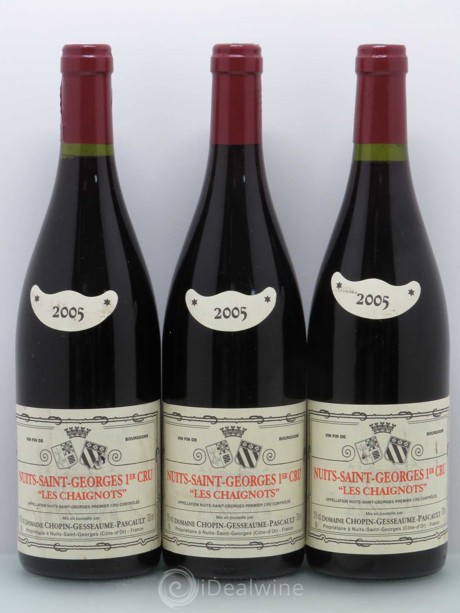 Nuits-Saint-Georges 1er Cru Les Chaignots Chopin Gesseaume 2005 - Posten von 6 Flaschen - 2