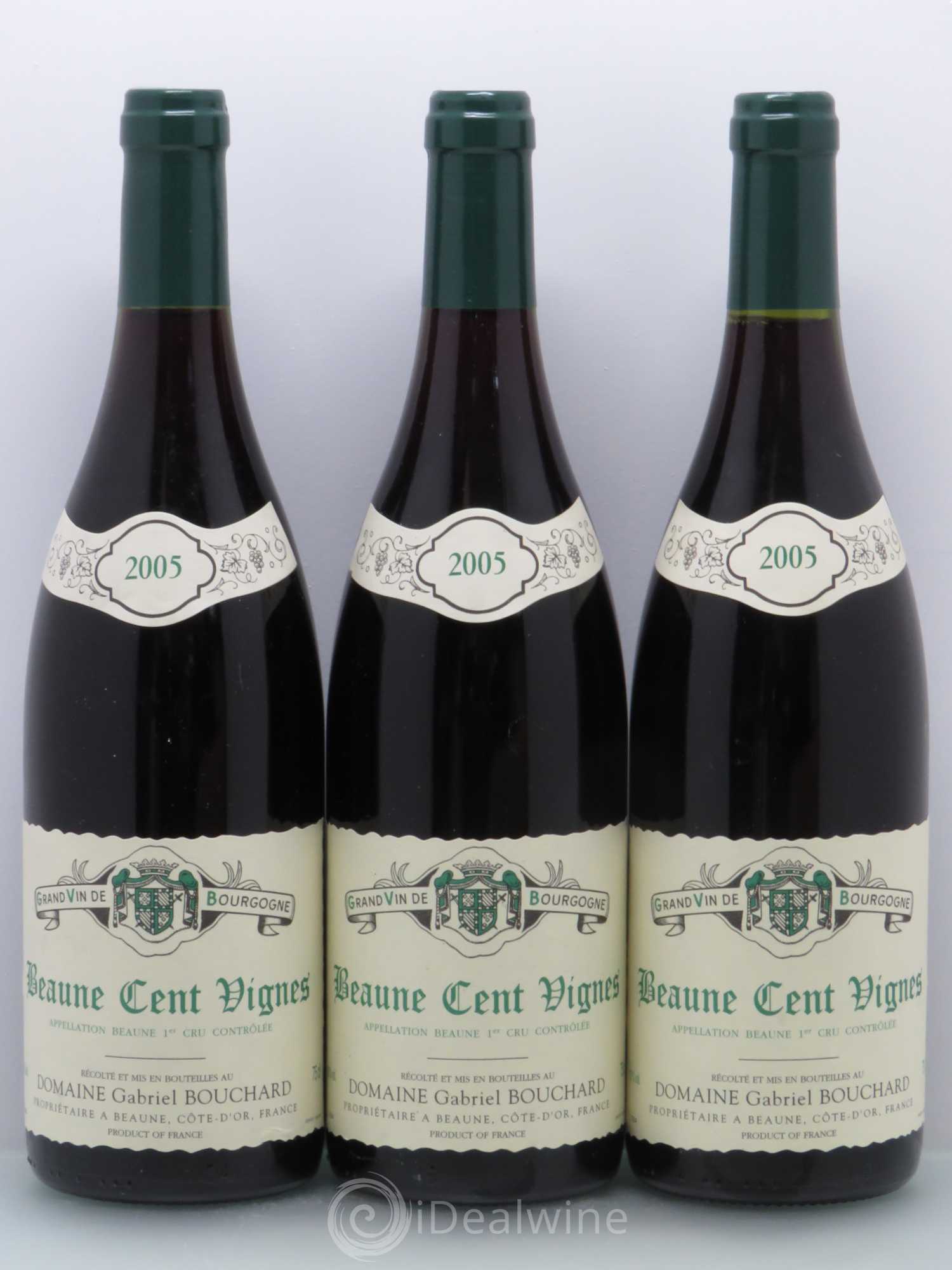 Beaune 1er Cru Les Cent Vignes Gabriel Bouchard 2005 - Posten von 3 Flaschen - 0