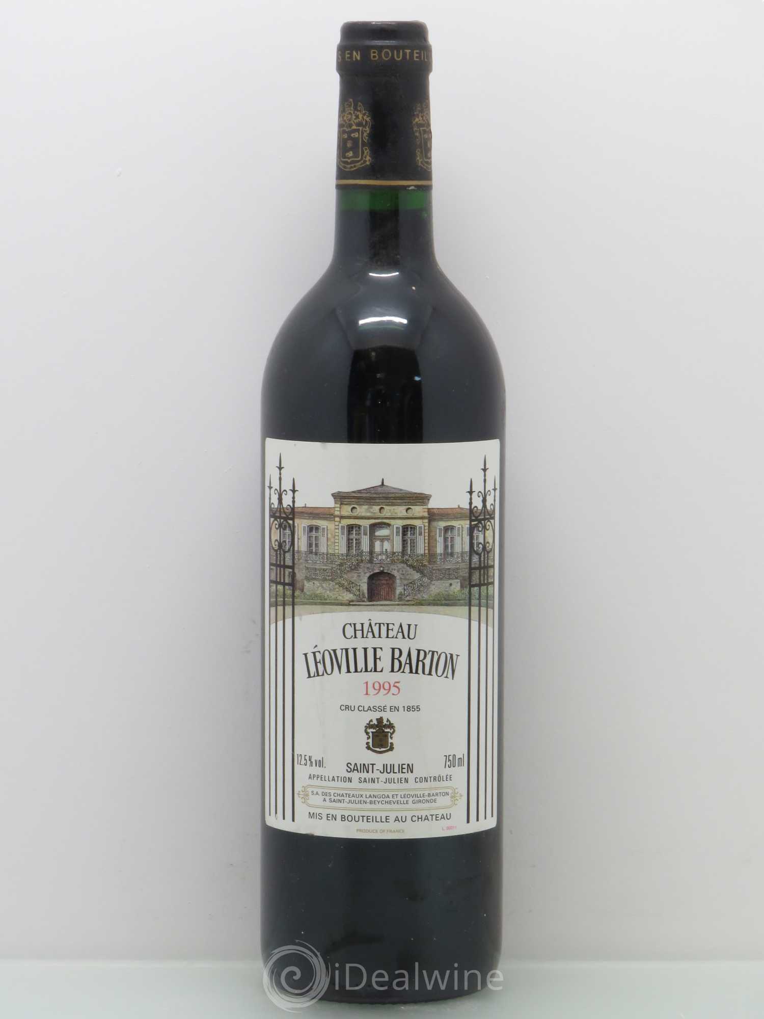 Château Léoville Barton 2ème Grand Cru Classé 1995 - Lot de 1 bouteille - 0