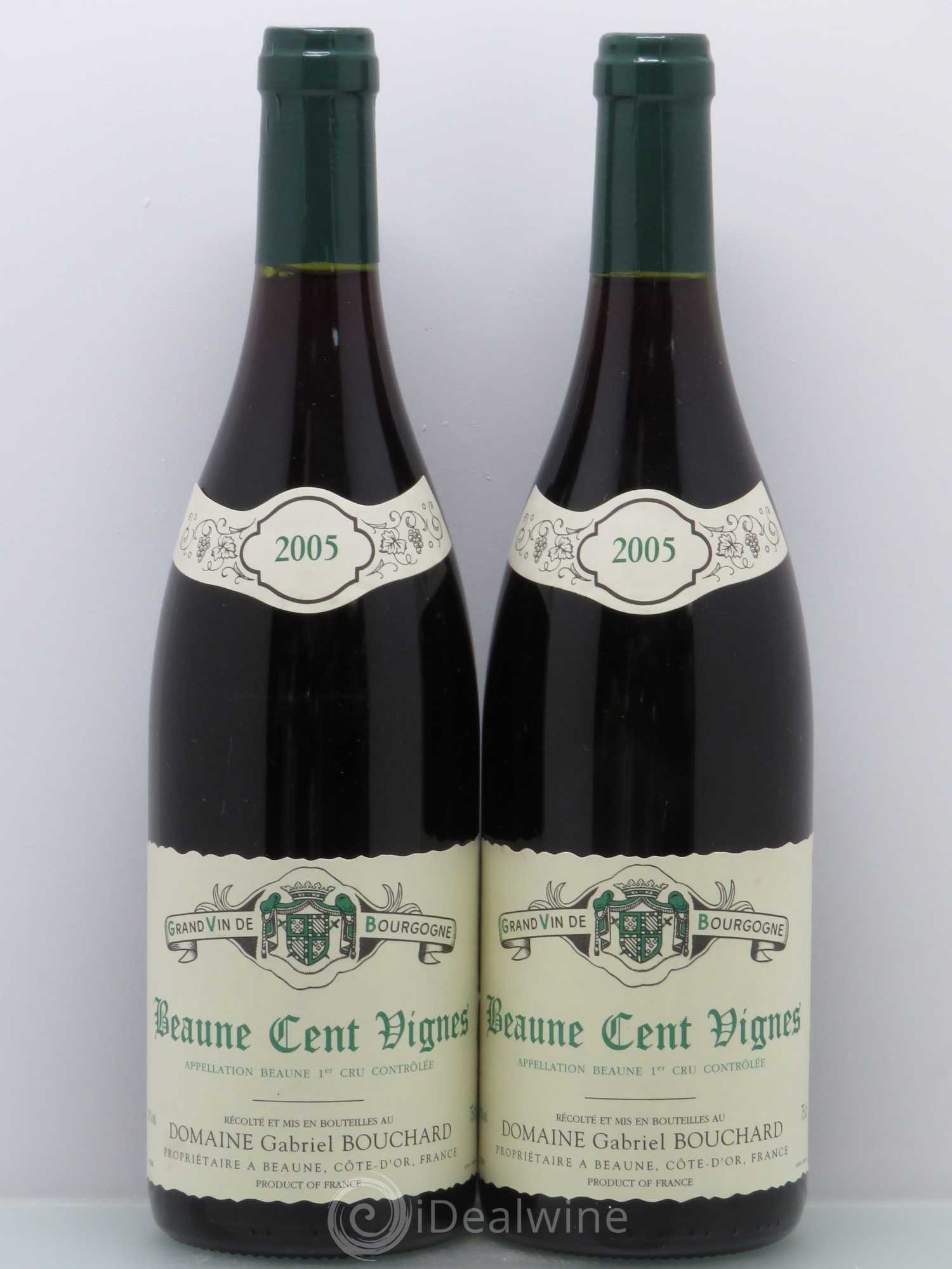 Beaune 1er Cru Les Cent Vignes Gabriel Bouchard 2005 - Posten von 2 Flaschen - 0