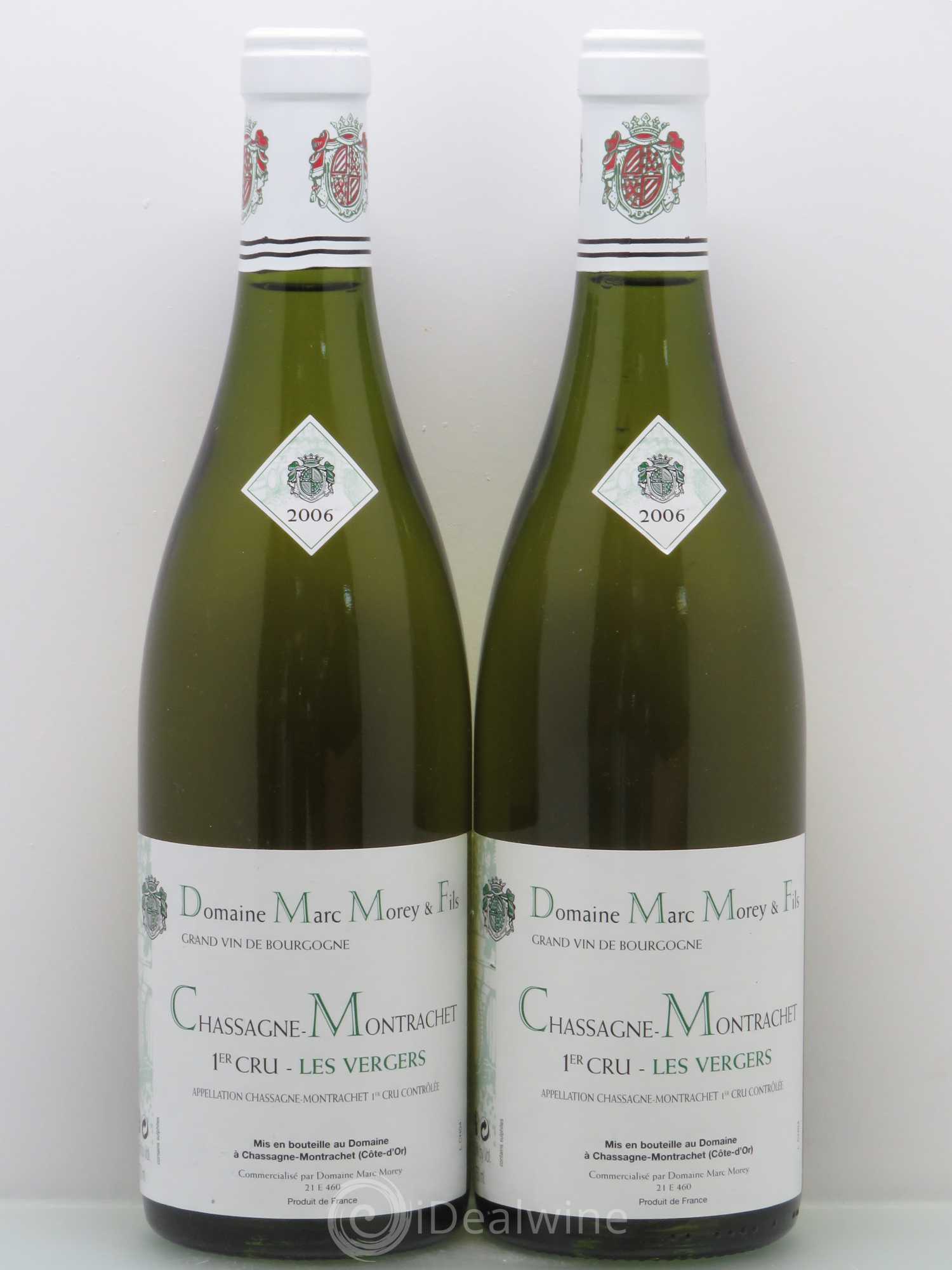 Chassagne-Montrachet 1er Cru Les Vergers Marc Morey 2006 - Lot de 2 bouteilles - 0