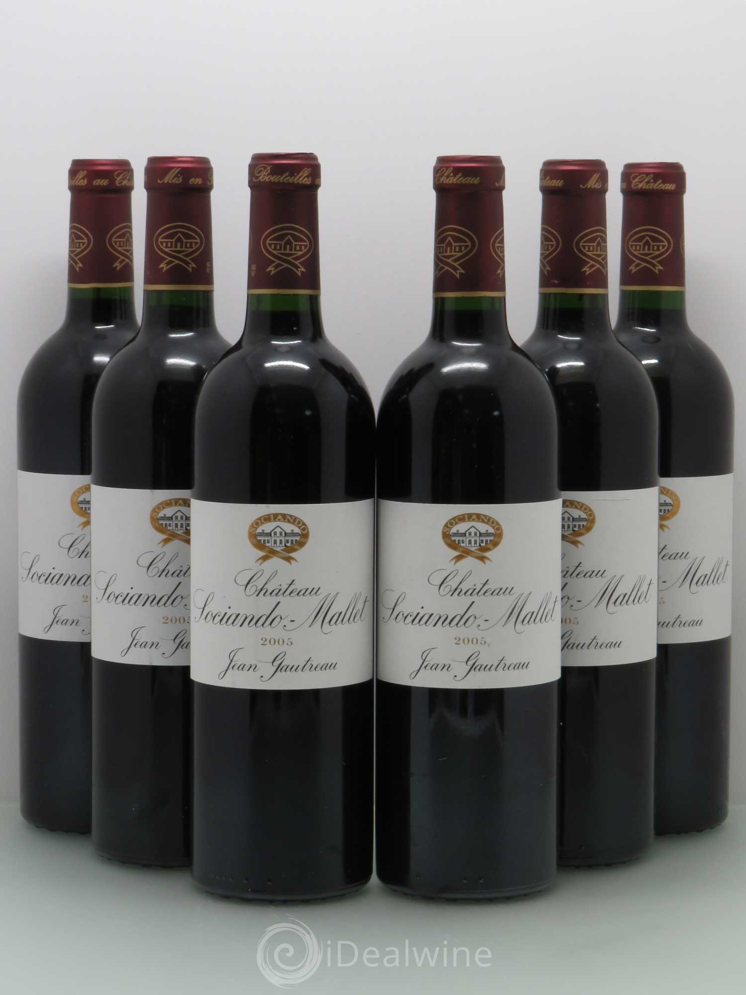 Château Sociando Mallet 2005 - Lot de 6 bouteilles - 0