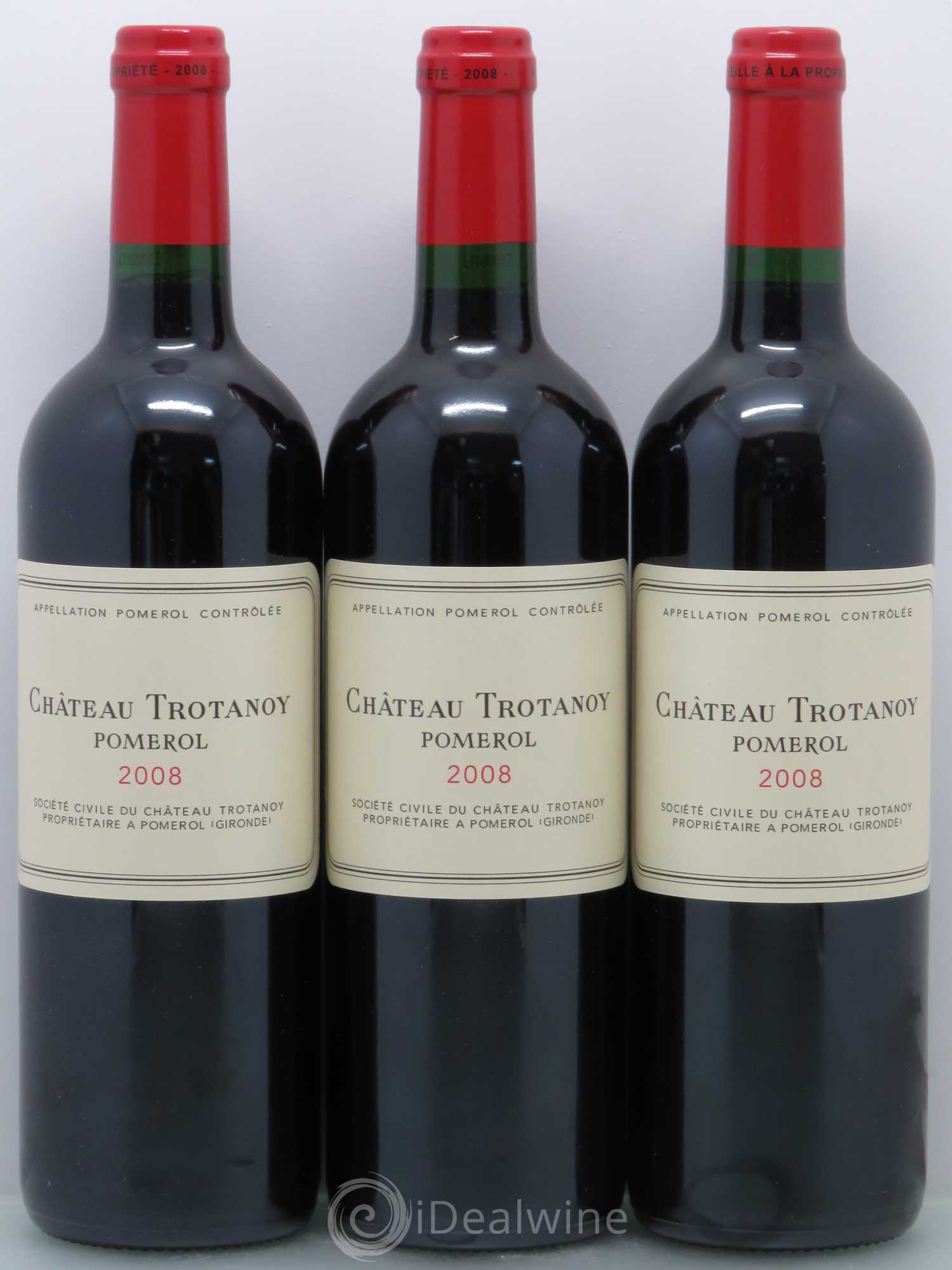 Château Trotanoy 2008 - Lot de 3 bouteilles - 0