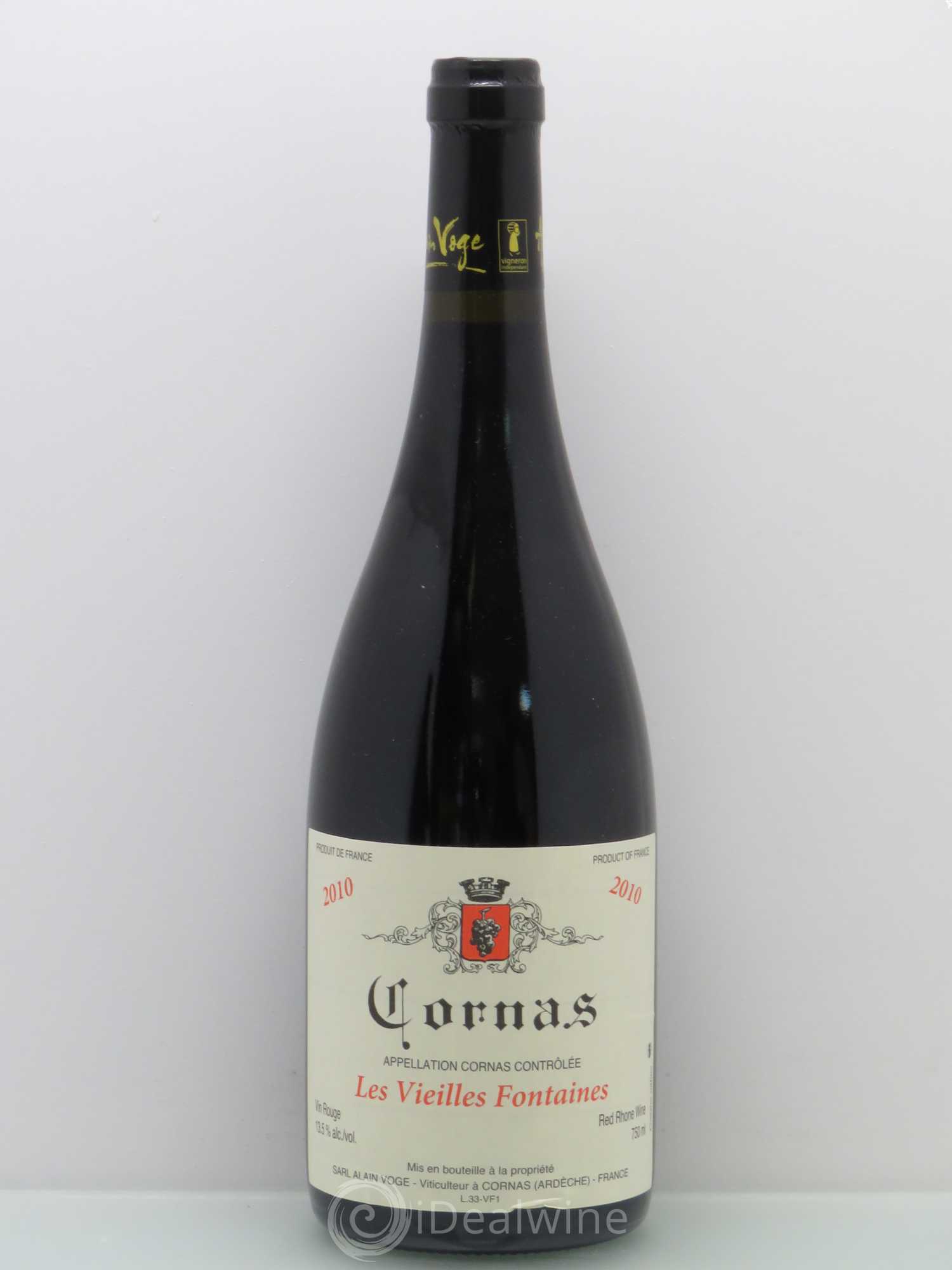 Cornas Les Vieilles Fontaines Alain Voge (Domaine) 2010 - Lot de 1 bouteille - 0