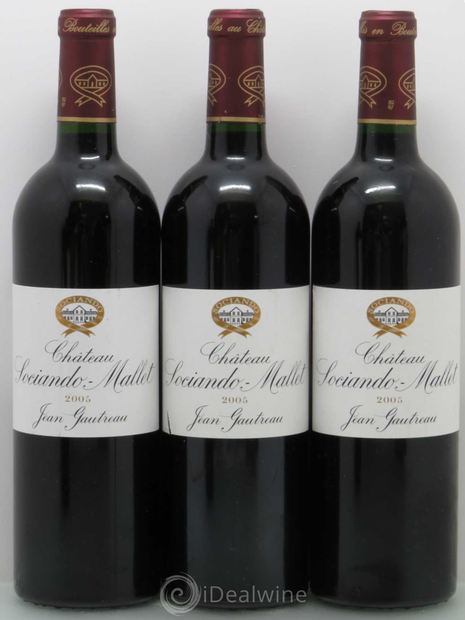 Château Sociando Mallet 2005 - Lot de 6 bouteilles - 1