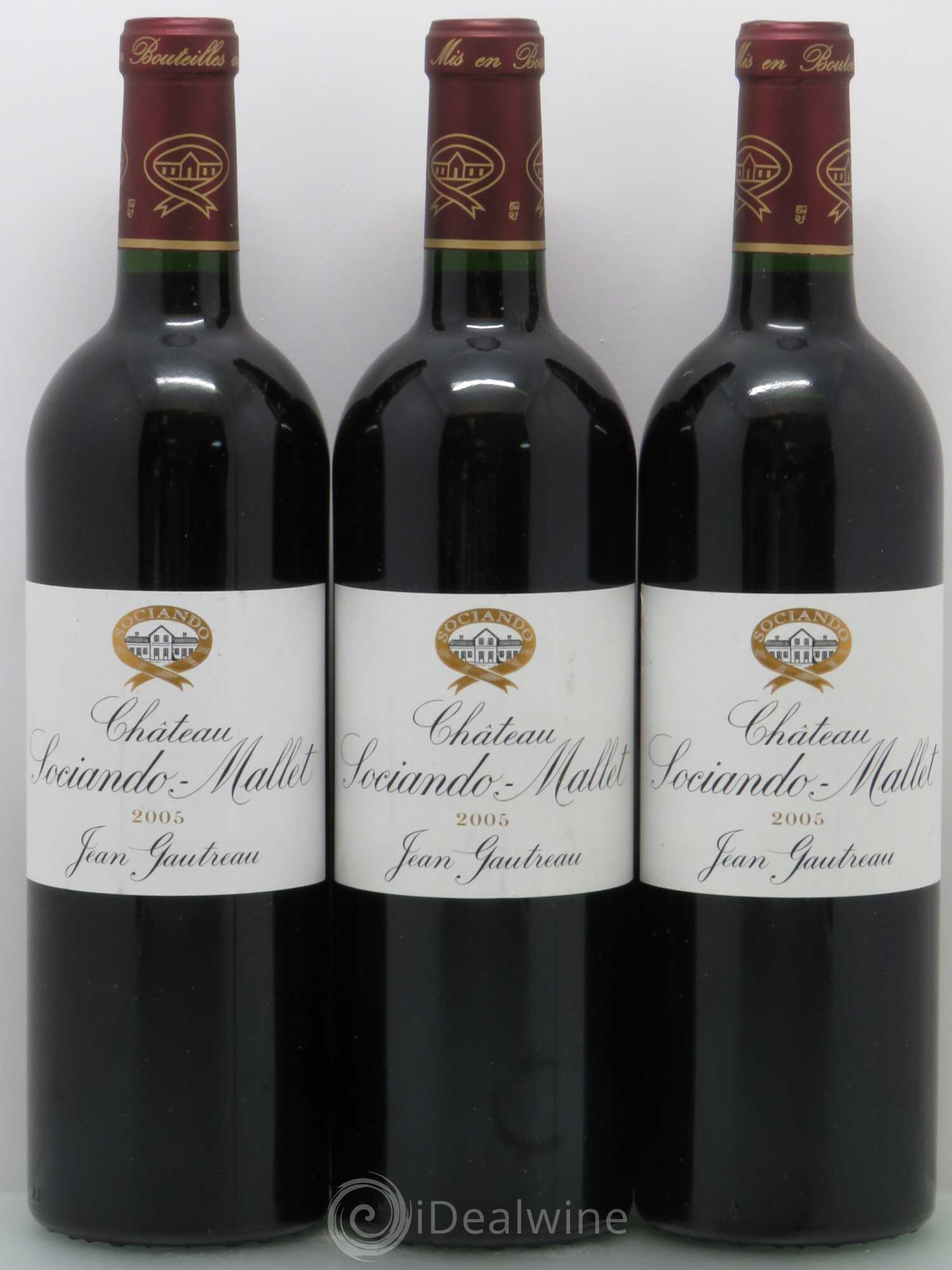 Château Sociando Mallet 2005 - Lot de 6 bouteilles - 2