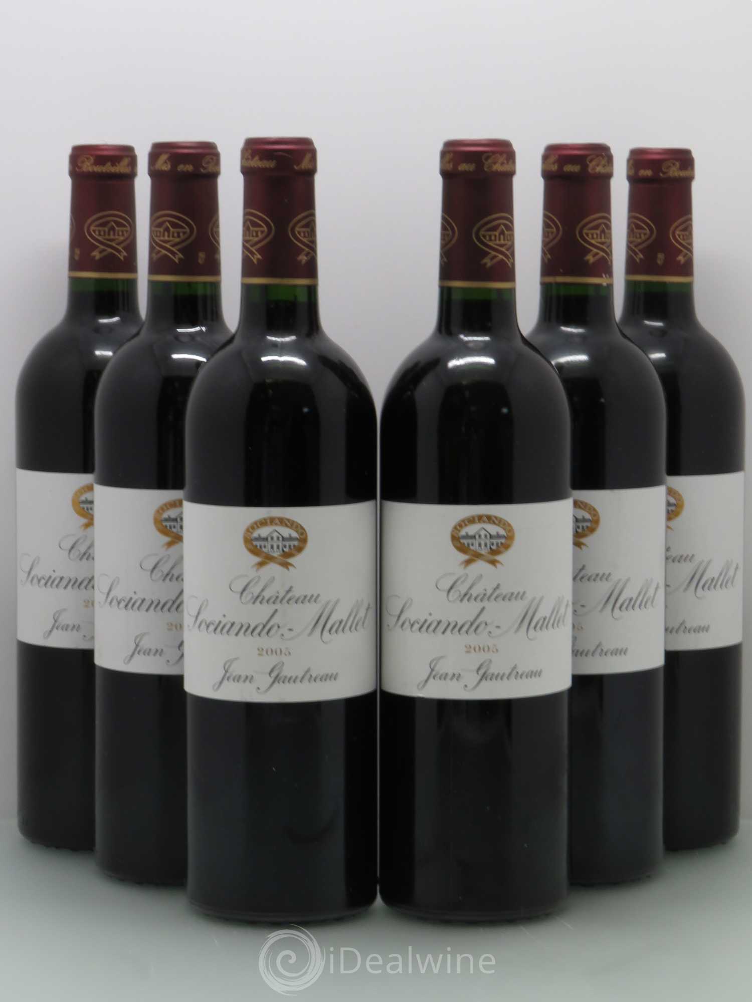 Château Sociando Mallet 2005 - Lot de 6 bouteilles - 0