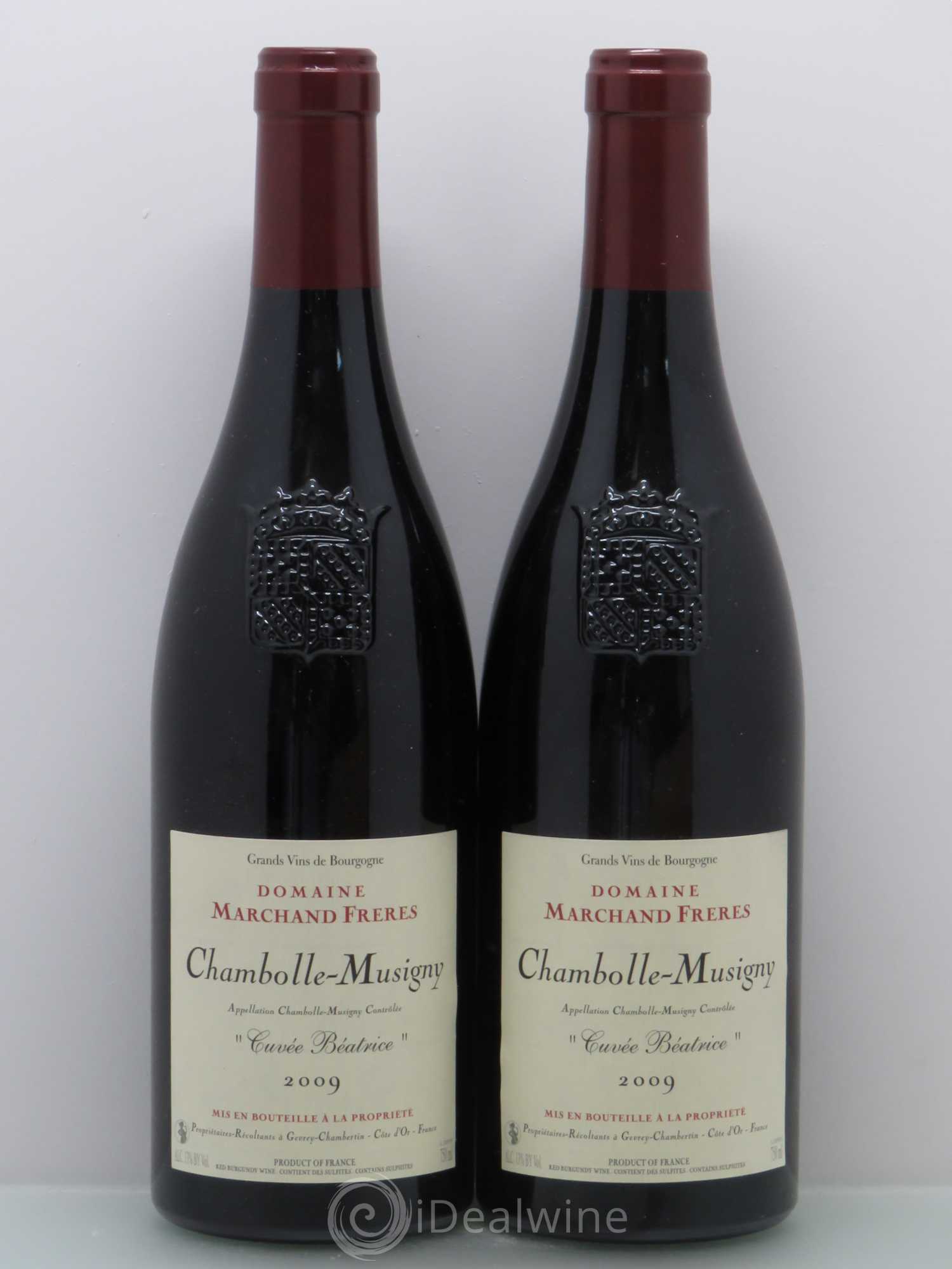 Chambolle-Musigny Cuvee Beatrice Marchand Denis 2009 - Posten von 2 Flaschen - 0