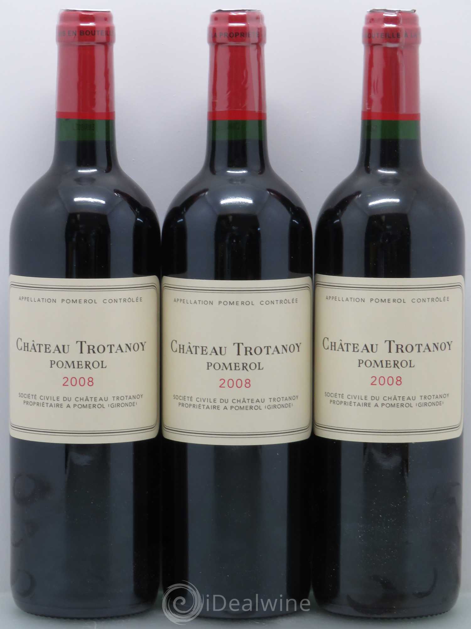Château Trotanoy 2008 - Lot de 3 bouteilles - 0